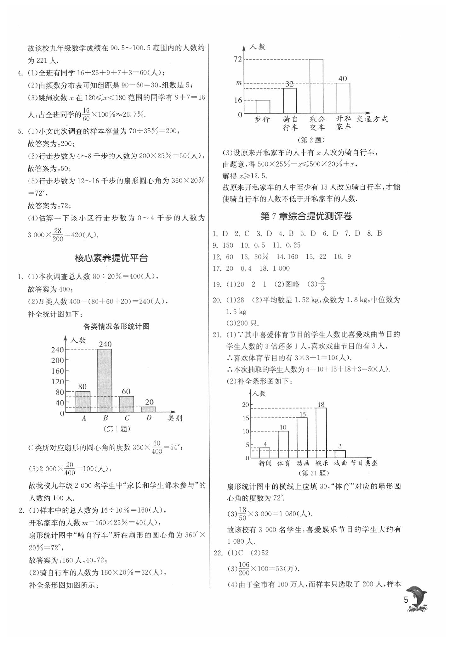 2020年實驗班提優(yōu)訓練八年級數(shù)學下冊蘇科版 參考答案第5頁