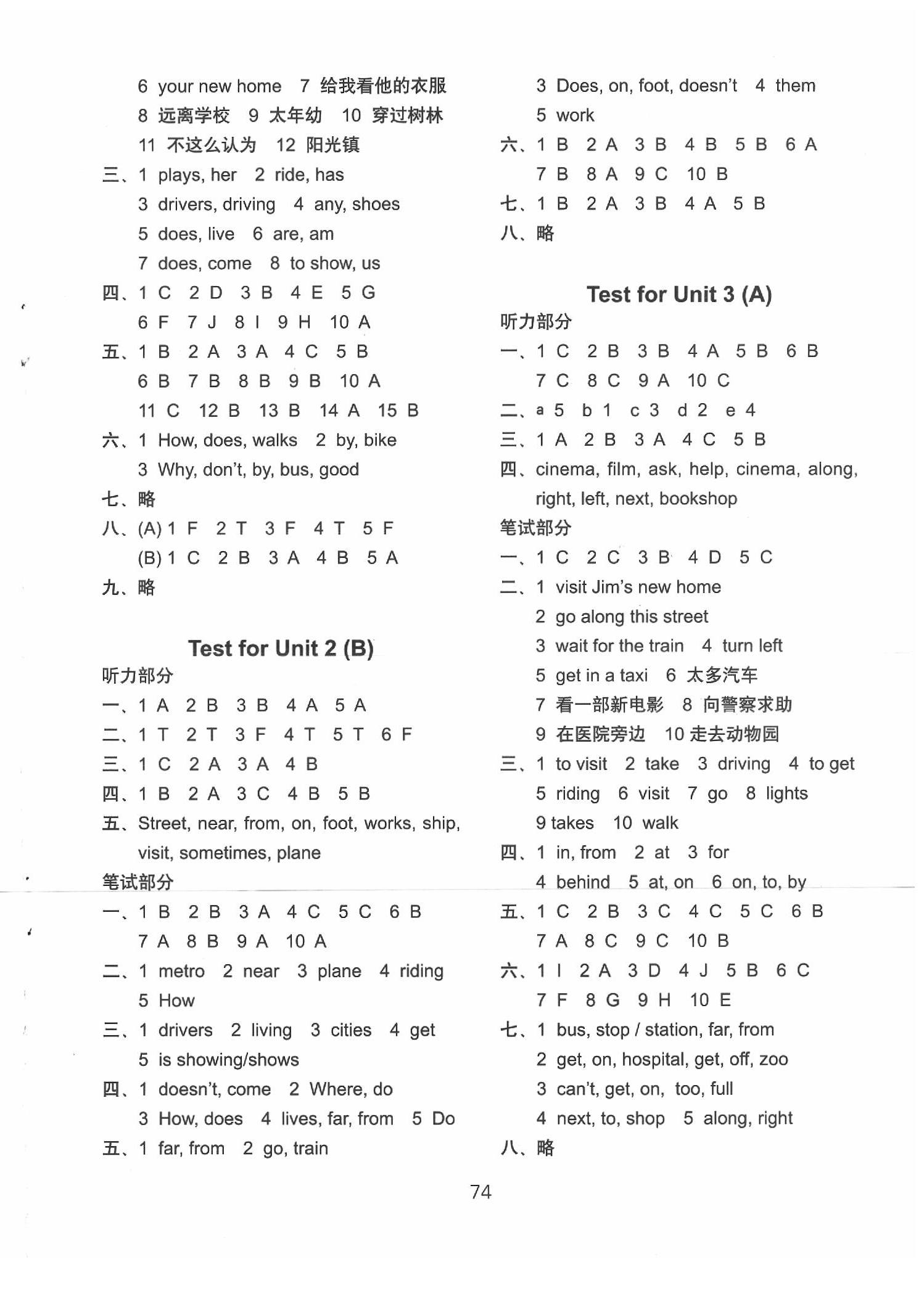 2020年課課練小學(xué)英語AB卷五年級英語下冊譯林版 第2頁