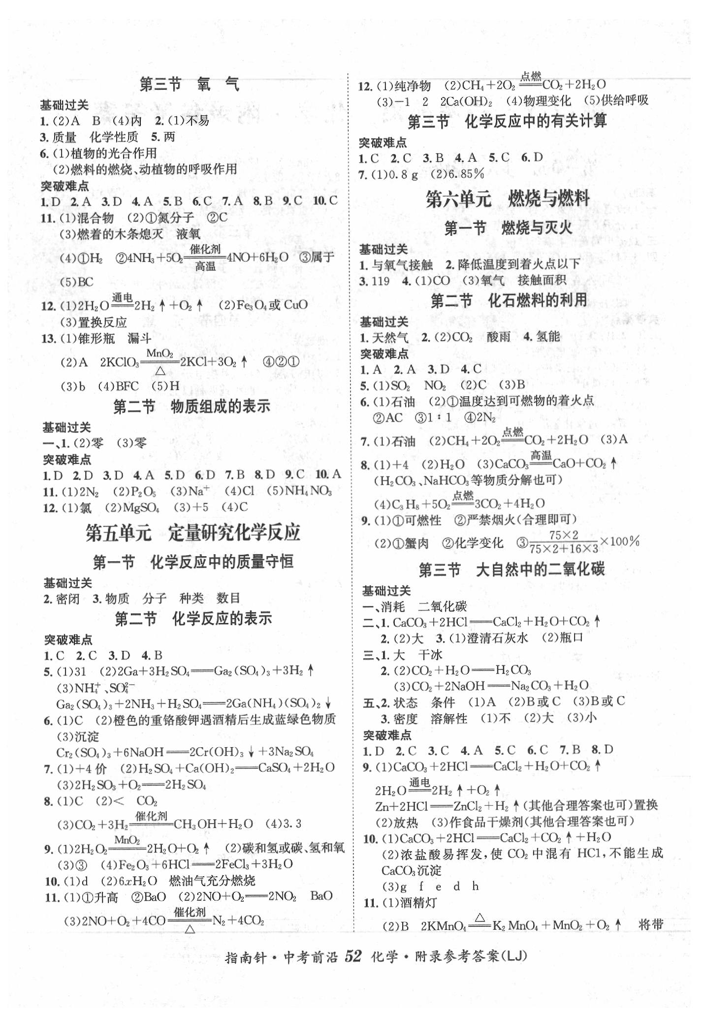2020年指南針中考前沿九年級(jí)化學(xué)下冊(cè)魯教版 第2頁(yè)