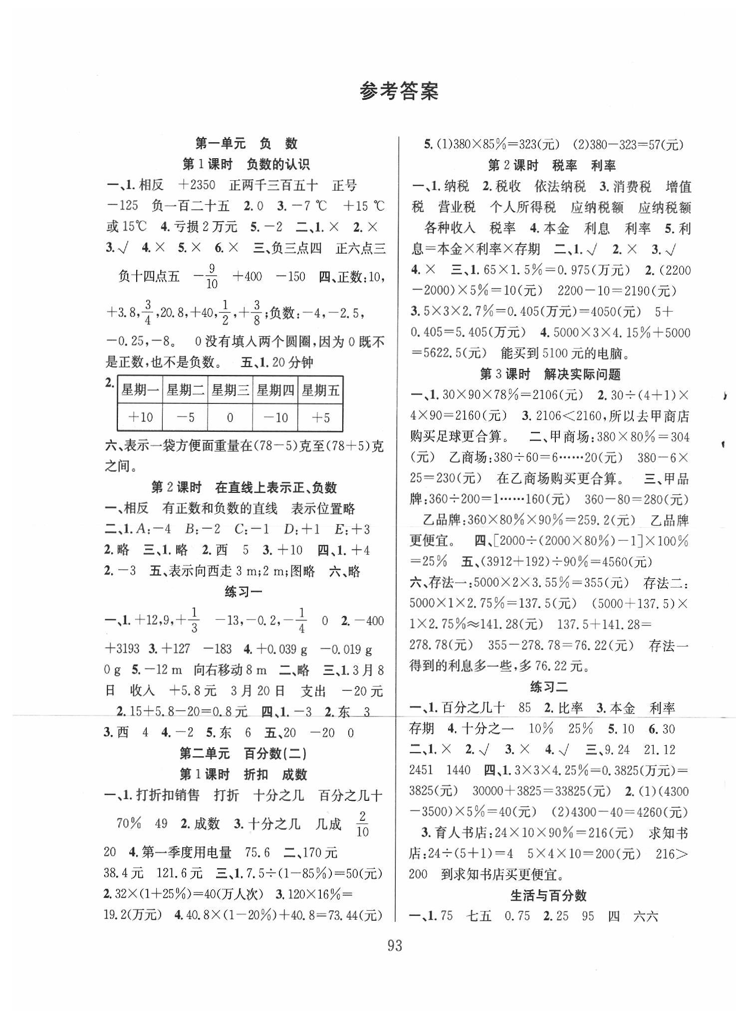 2020年陽(yáng)光課堂課時(shí)作業(yè)六年級(jí)數(shù)學(xué)下冊(cè)人教版 第1頁(yè)