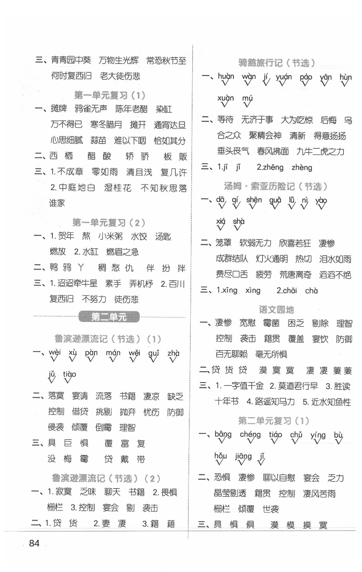 2020年陽光同學(xué)_默寫小達(dá)人六年級(jí)語文下冊(cè)人教版 第2頁