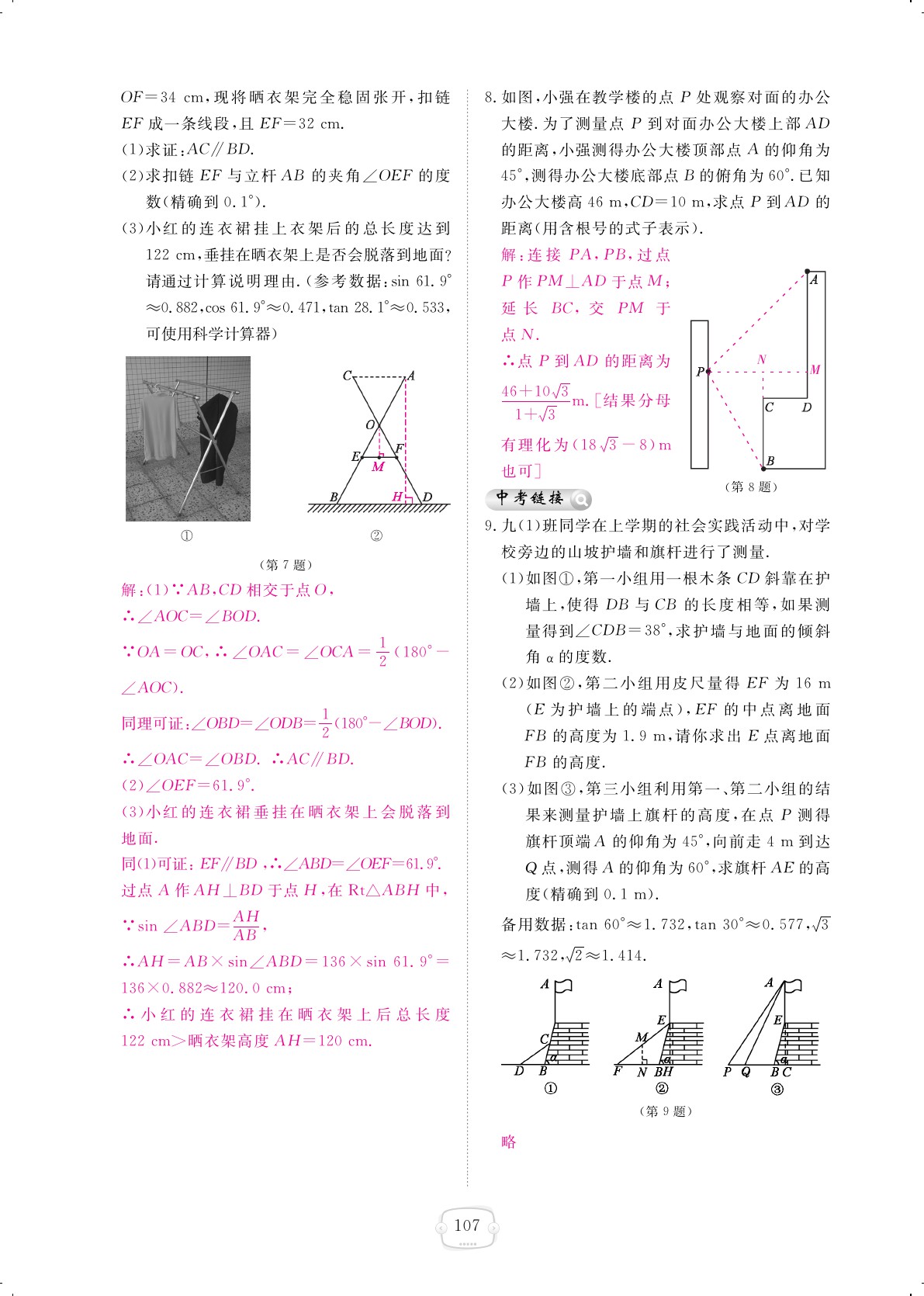 2019年領(lǐng)航新課標(biāo)練習(xí)冊(cè)九年級(jí)數(shù)學(xué)全一冊(cè)北師大版 第107頁(yè)