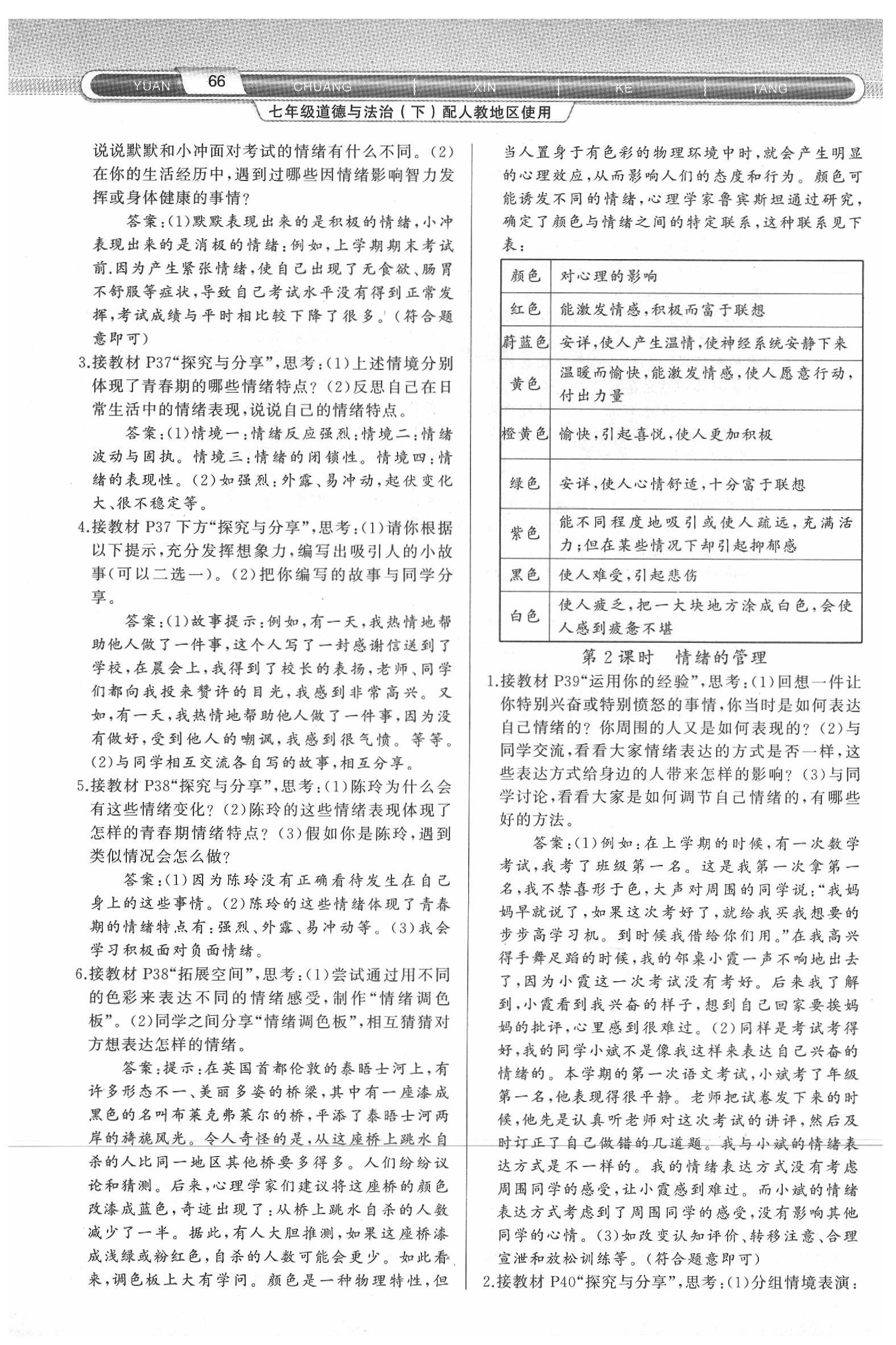 2020年原創(chuàng)新課堂七年級道德與法治下冊人教版 第6頁