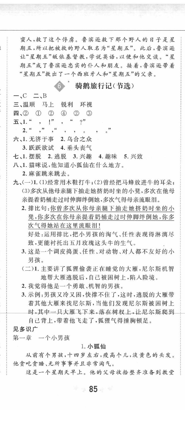 2020年新課改課堂作業(yè)六年級語文下冊人教版 第8頁