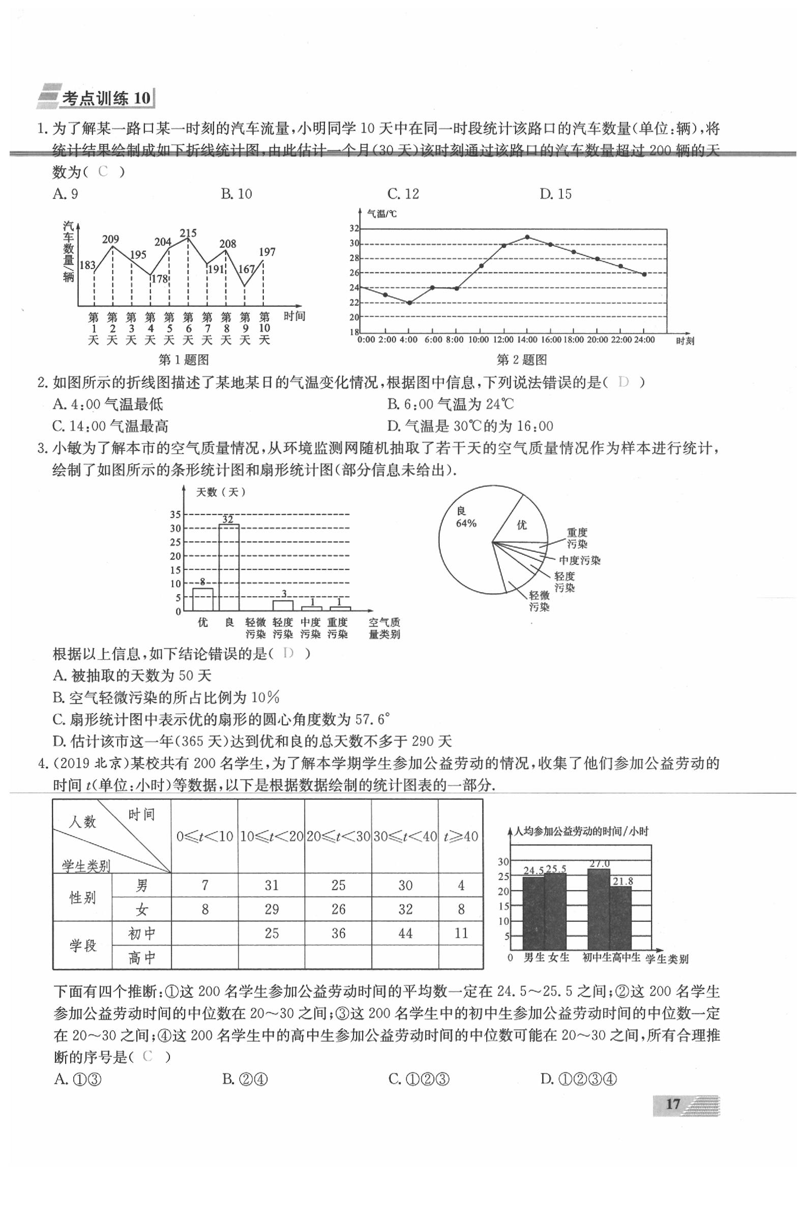 2020年新動力一品中考數學螺旋復習法 參考答案第17頁