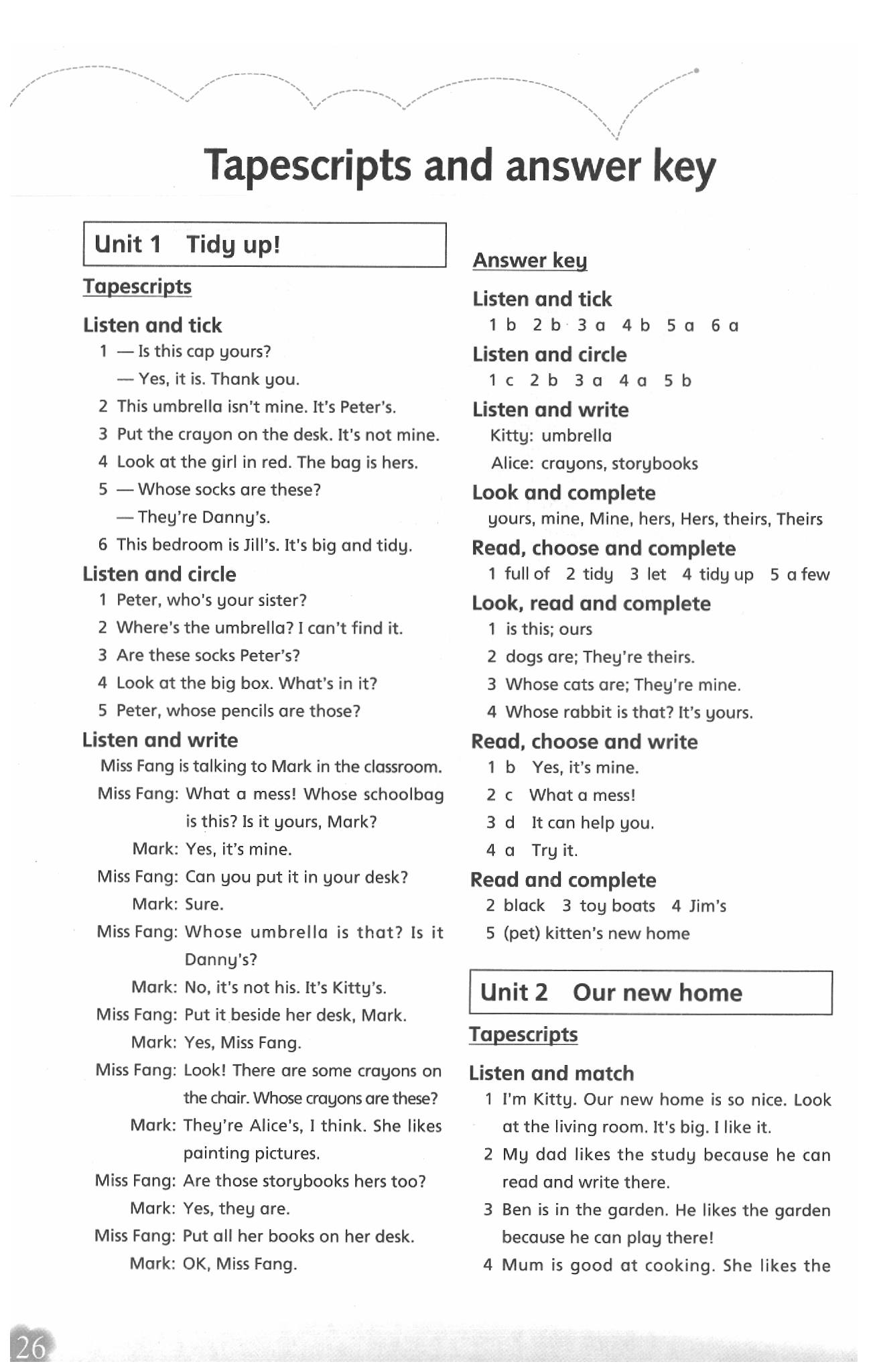 2020年牛津英語活動練習(xí)手冊五年級英語 參考答案第1頁