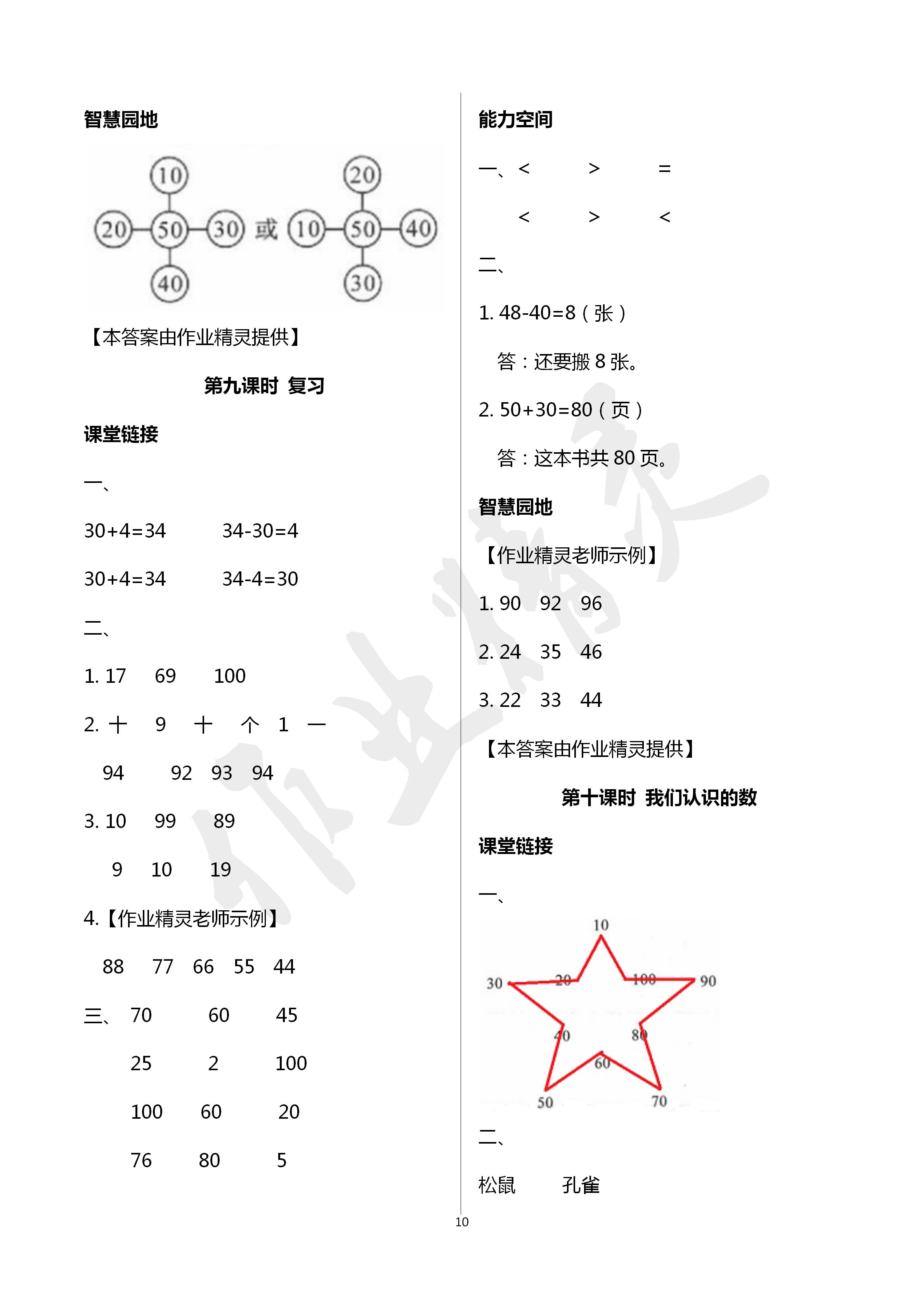 2020年隨堂練1加2課課練單元卷一年級數(shù)學(xué)下冊江蘇版 第10頁