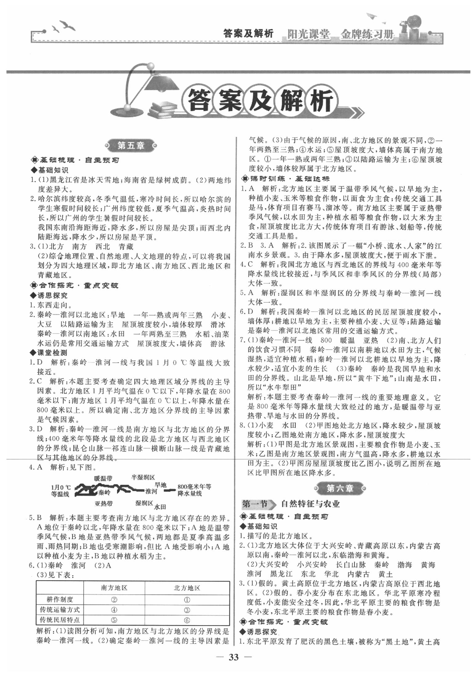 2020年陽光課堂金牌練習(xí)冊八年級地理下冊人教版 第1頁