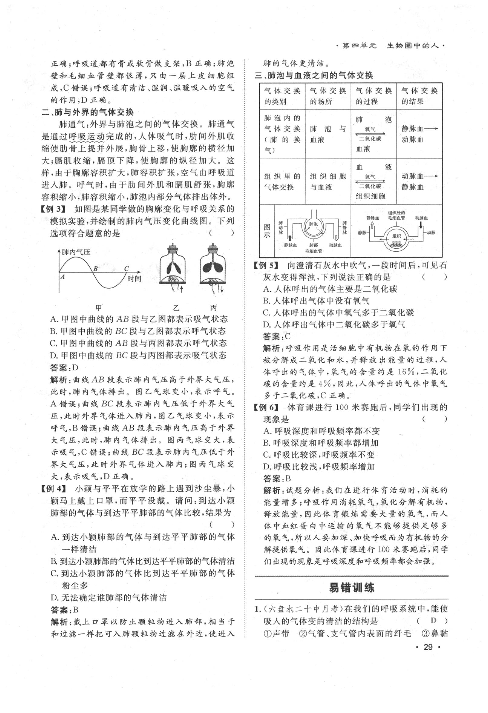 2020年導(dǎo)學(xué)與演練七年級生物下冊人教版貴陽專版 第29頁