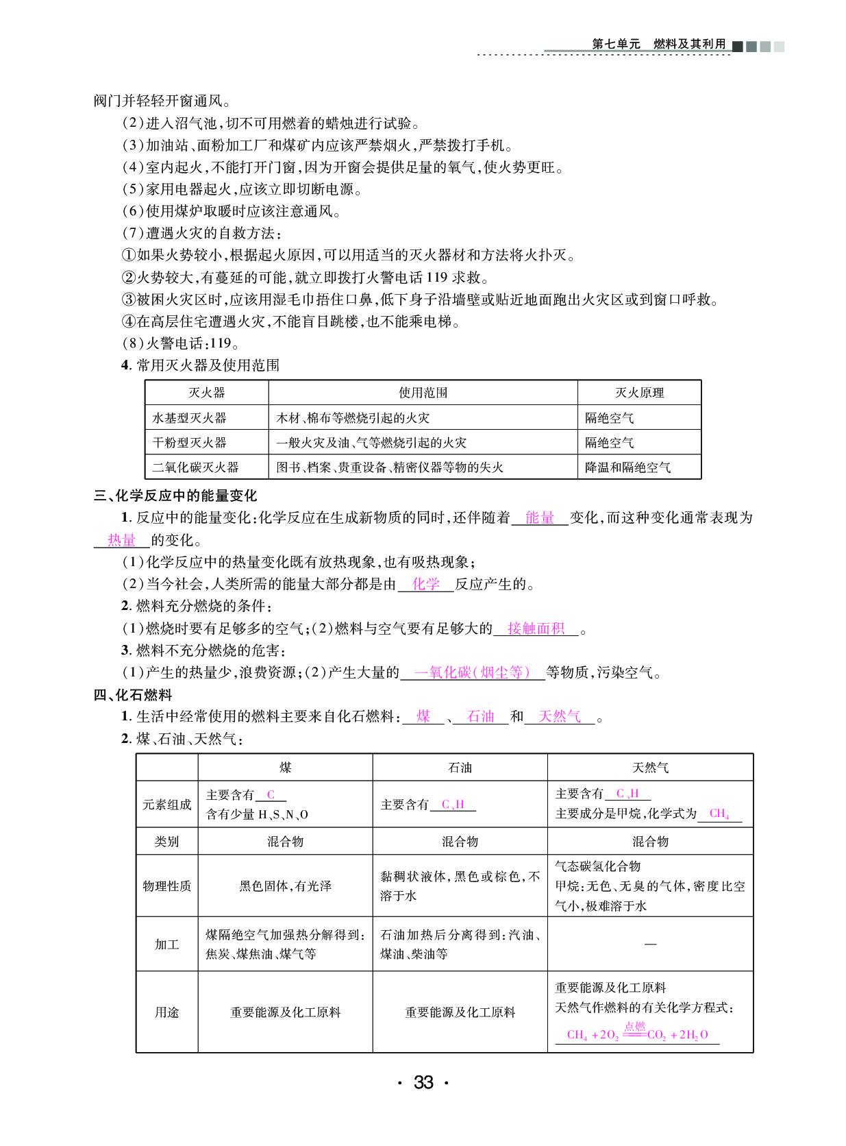 2020年中考新評(píng)價(jià)化學(xué) 參考答案第33頁(yè)