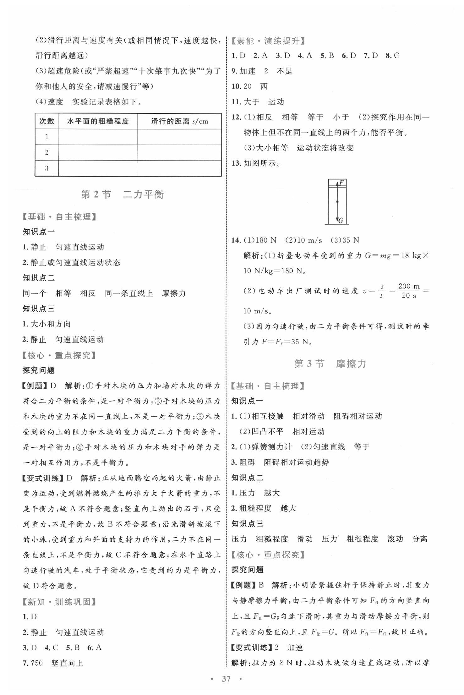 2020年初中同步学习目标与检测八年级物理下册人教版 第5页