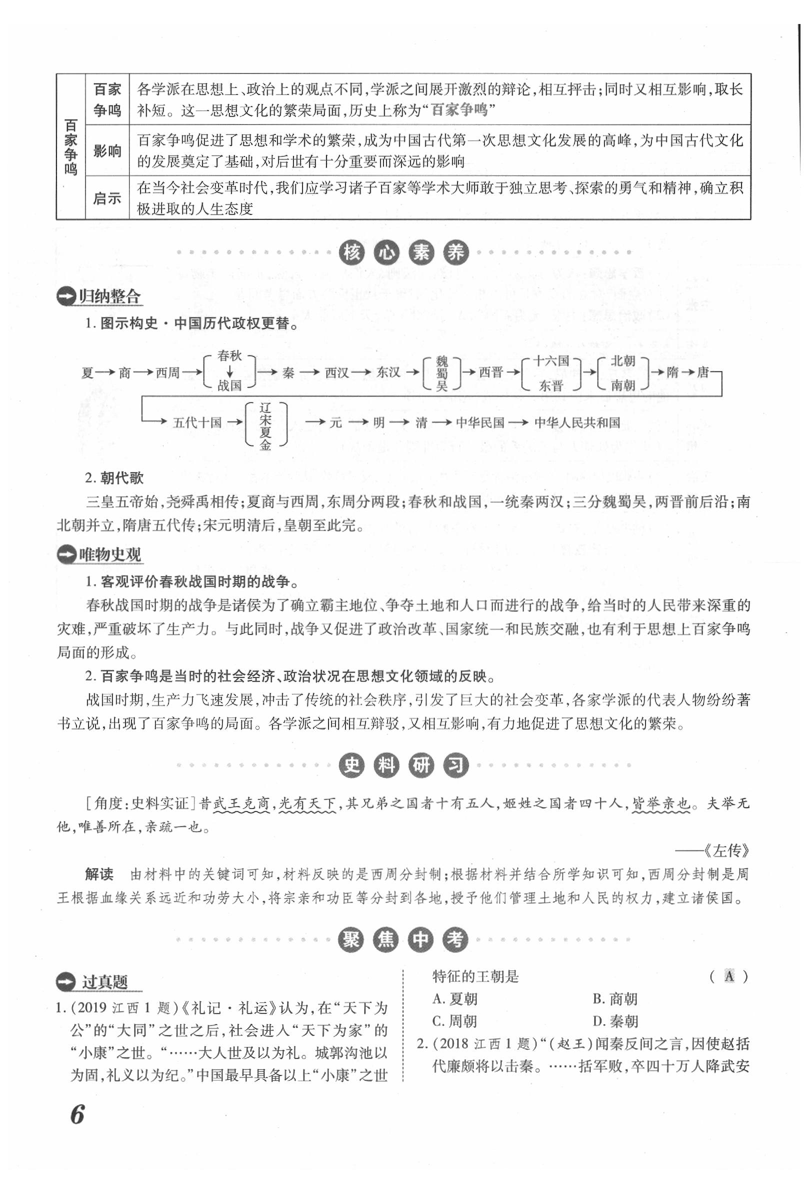 2020年領跑中考歷史江西專版 第6頁