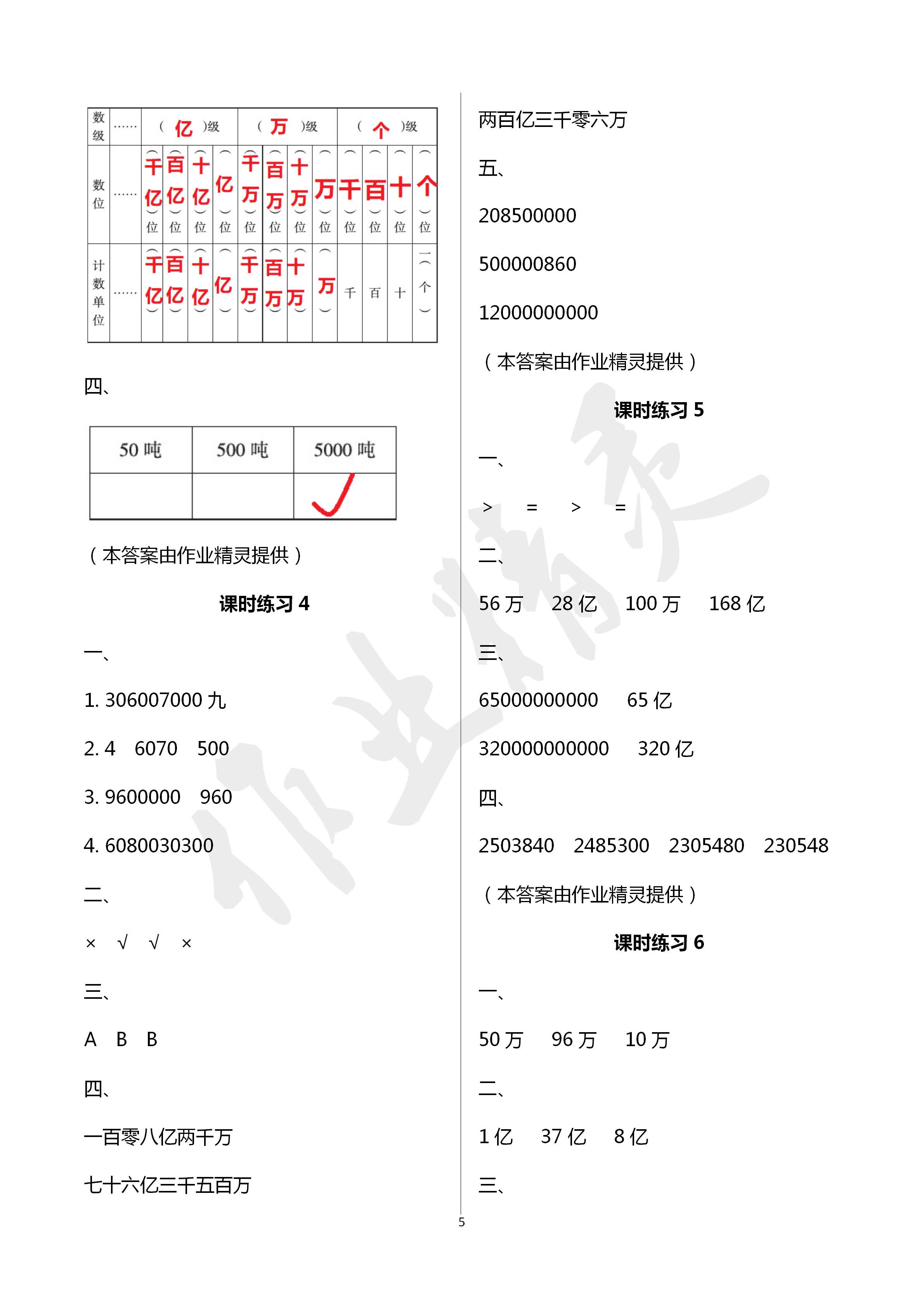 2020年新課程課堂同步練習冊四年級數(shù)學下冊蘇教版 第5頁