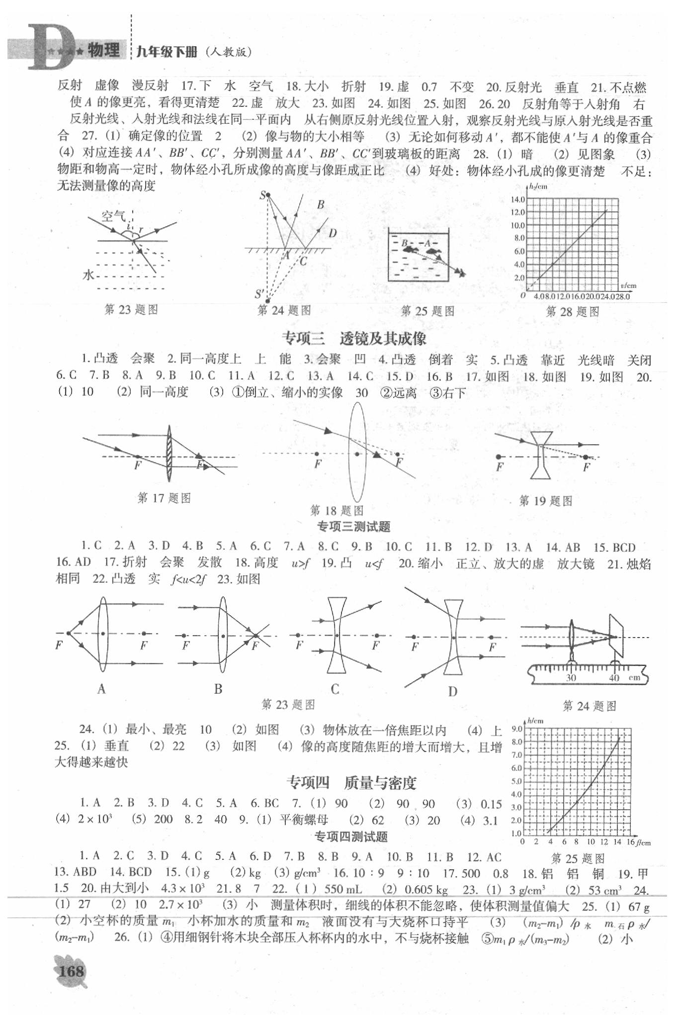 2020年新課程物理能力培養(yǎng)九年級下冊人教版D版 參考答案第2頁