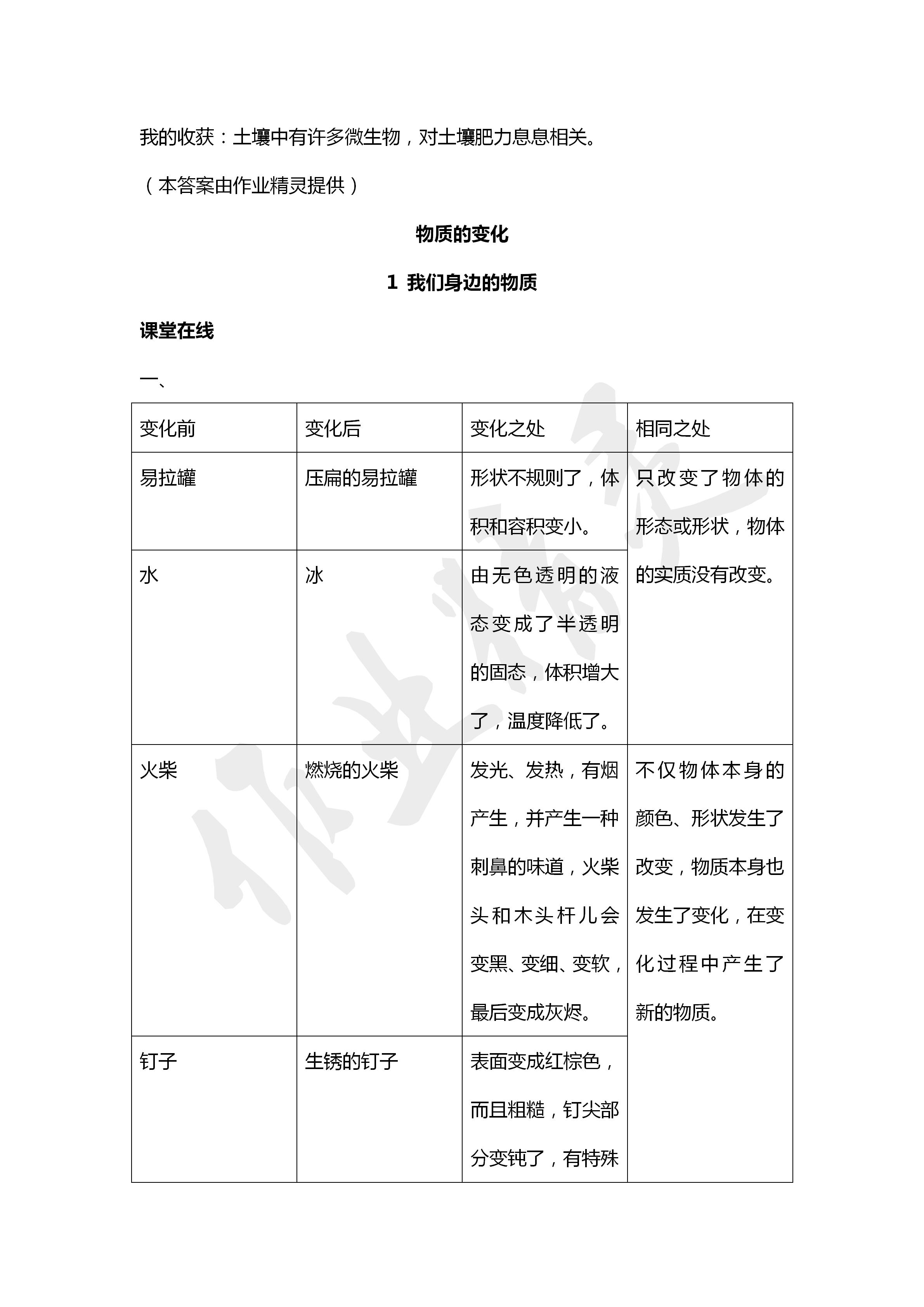 2020年科学学生活动手册六年级下册教科版 第9页