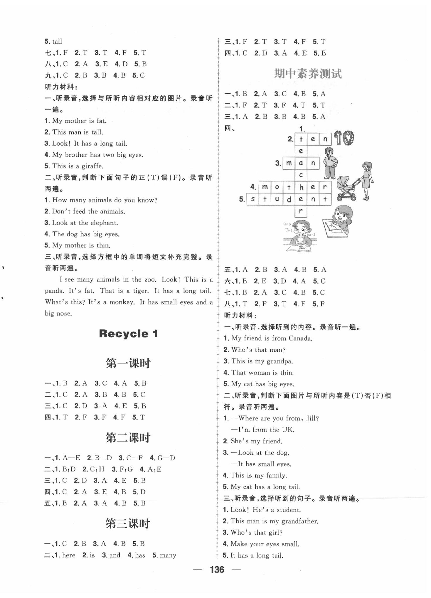 2020年核心素養(yǎng)天天練三年級(jí)英語下冊(cè)人教版 第4頁