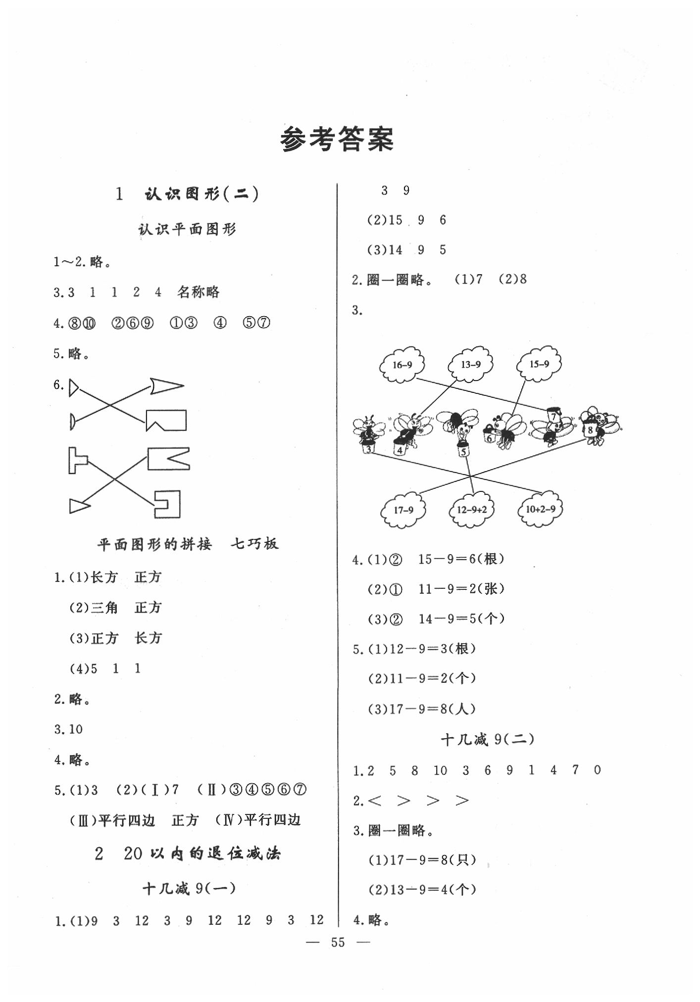 2020年同步練習(xí)冊(cè)一年級(jí)數(shù)學(xué)下冊(cè)人教版山東科學(xué)技術(shù)出版社 第1頁(yè)