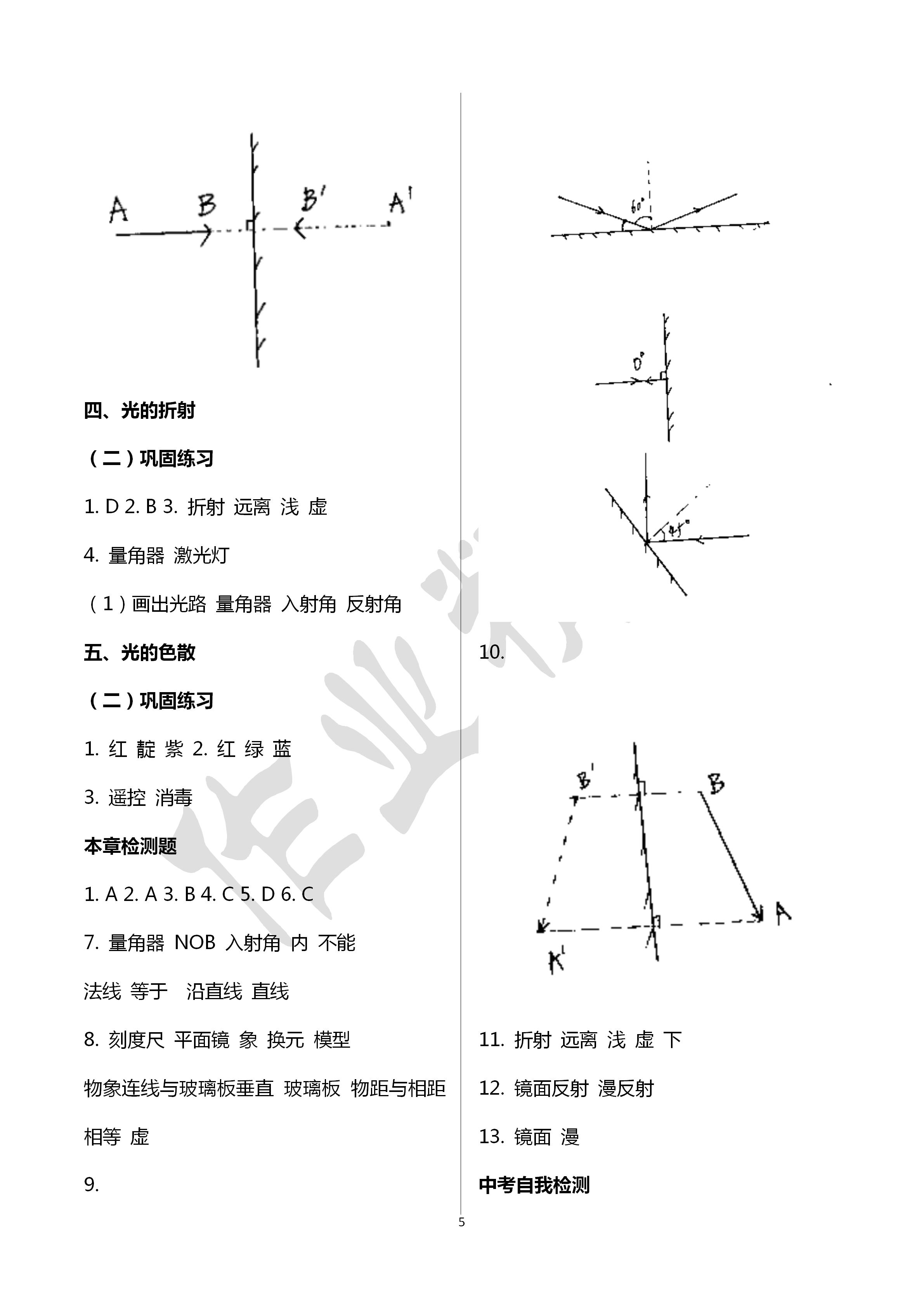 2020年初中畢業(yè)升學(xué)復(fù)習(xí)指導(dǎo)物理 第5頁