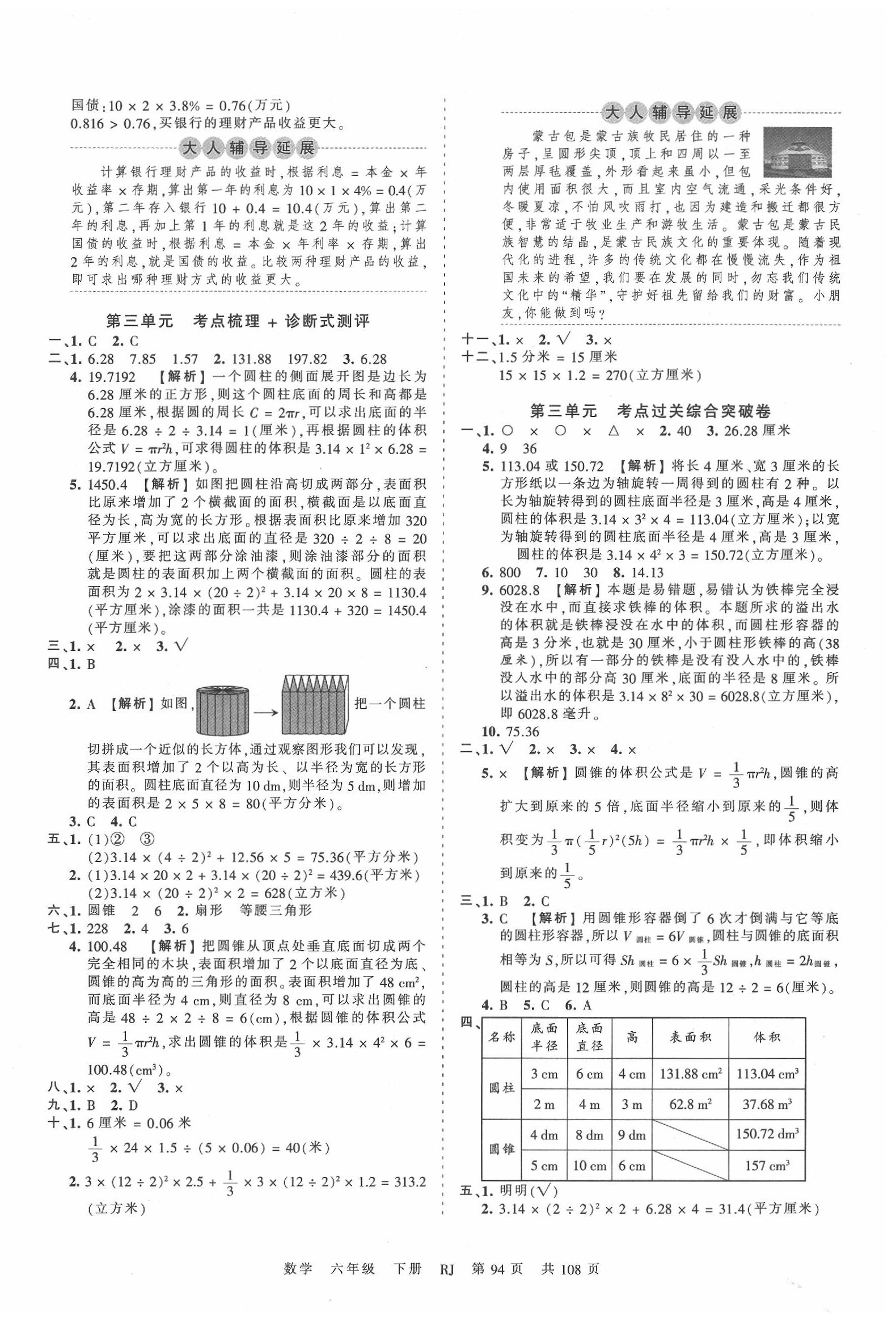 2020年王朝霞考點(diǎn)梳理時(shí)習(xí)卷六年級(jí)數(shù)學(xué)下冊(cè)人教版 第2頁(yè)