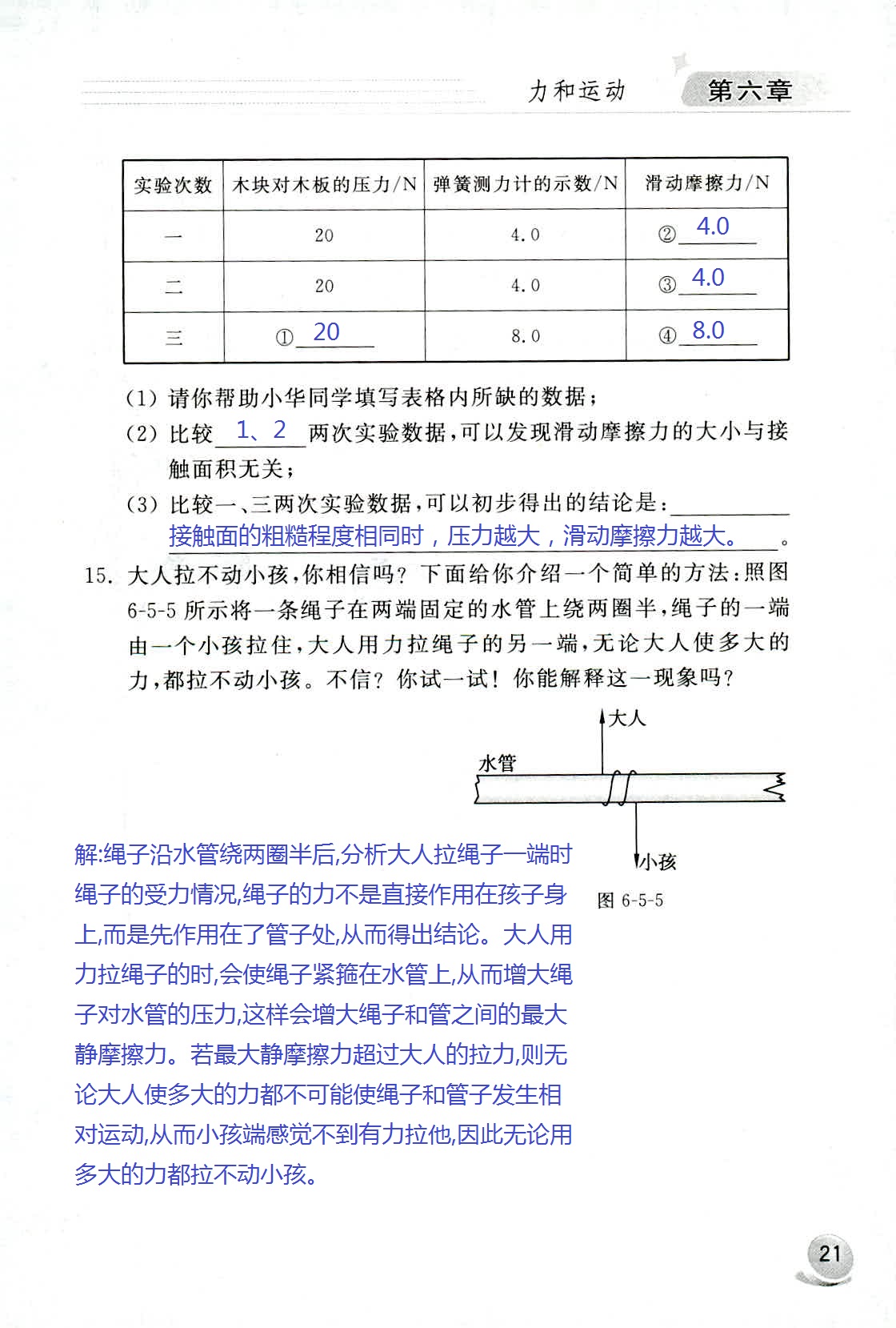 2020年配套練習冊八年級物理下冊魯科版山東科學(xué)技術(shù)出版社 第21頁