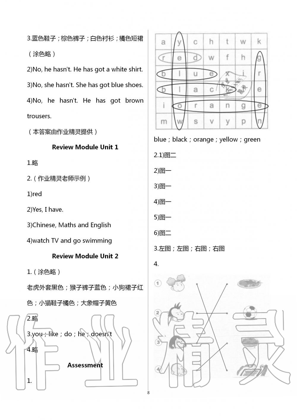 2020年英語(yǔ)課堂活動(dòng)與課后評(píng)價(jià)三年級(jí)下冊(cè)外研版三起 第8頁(yè)