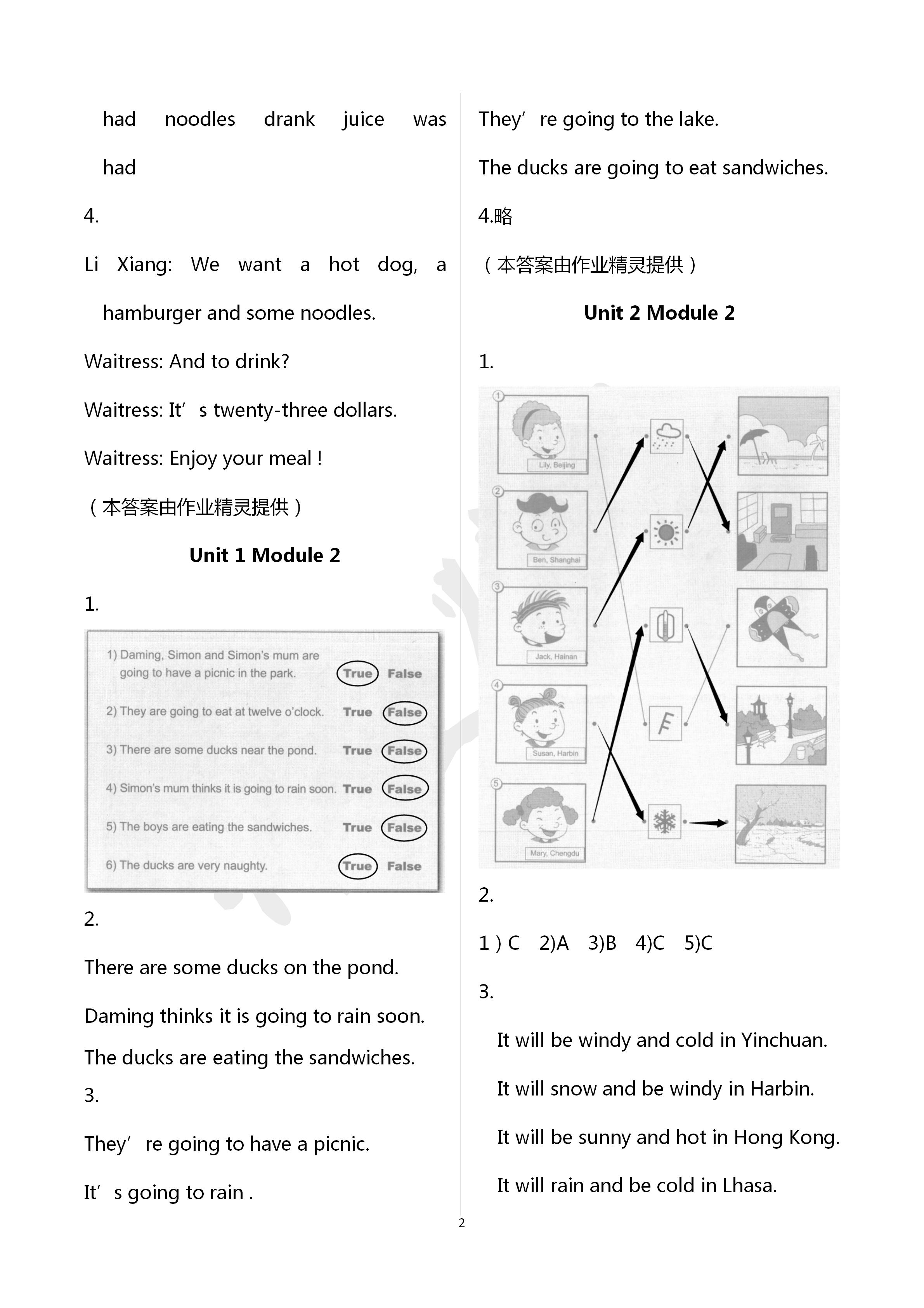 2020年英語課堂活動(dòng)與課后評(píng)價(jià)六年級(jí)下冊(cè)外研版三起 第2頁