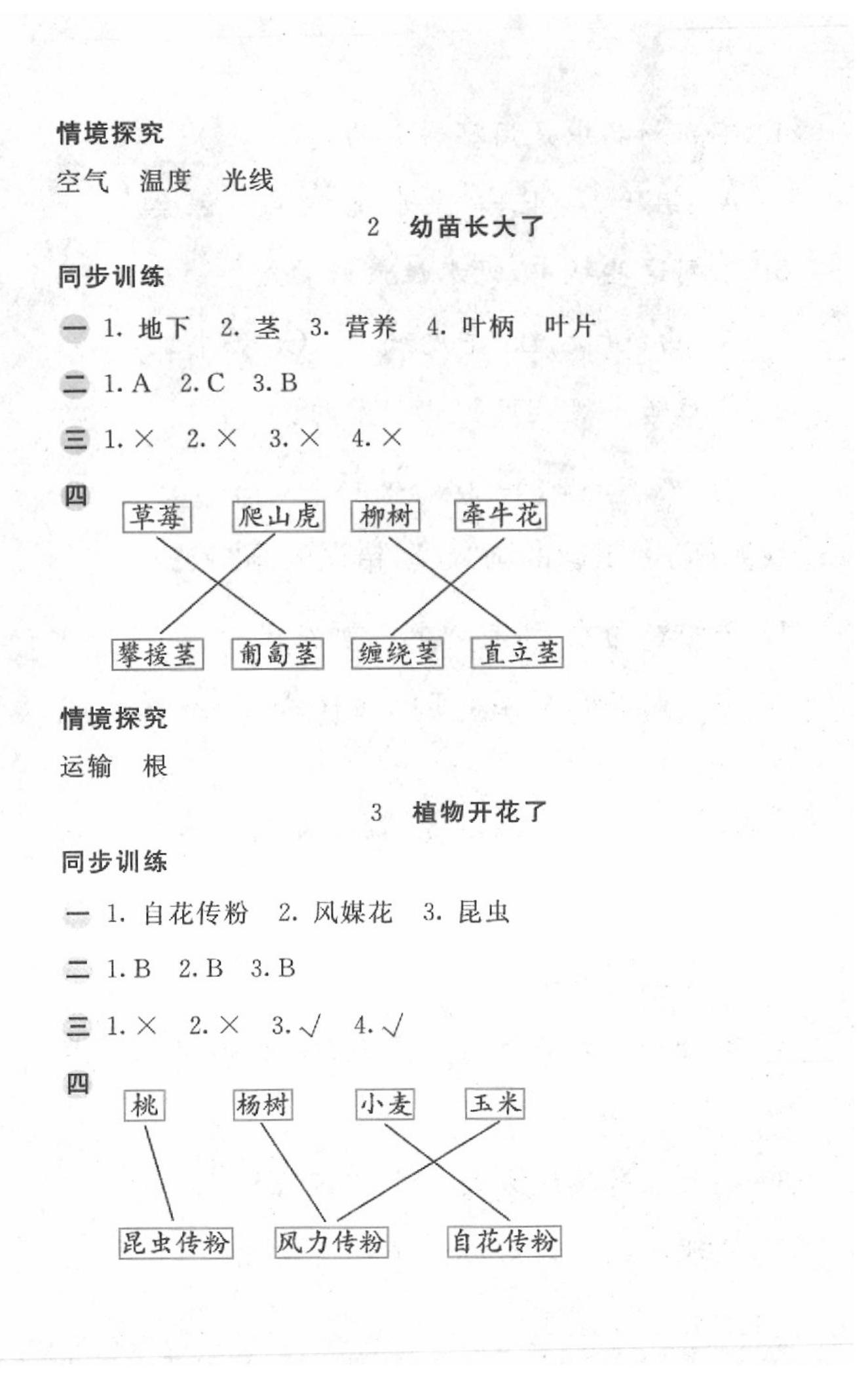 2020年基礎(chǔ)訓(xùn)練三年級(jí)科學(xué)下冊(cè)蘇教版 第2頁(yè)