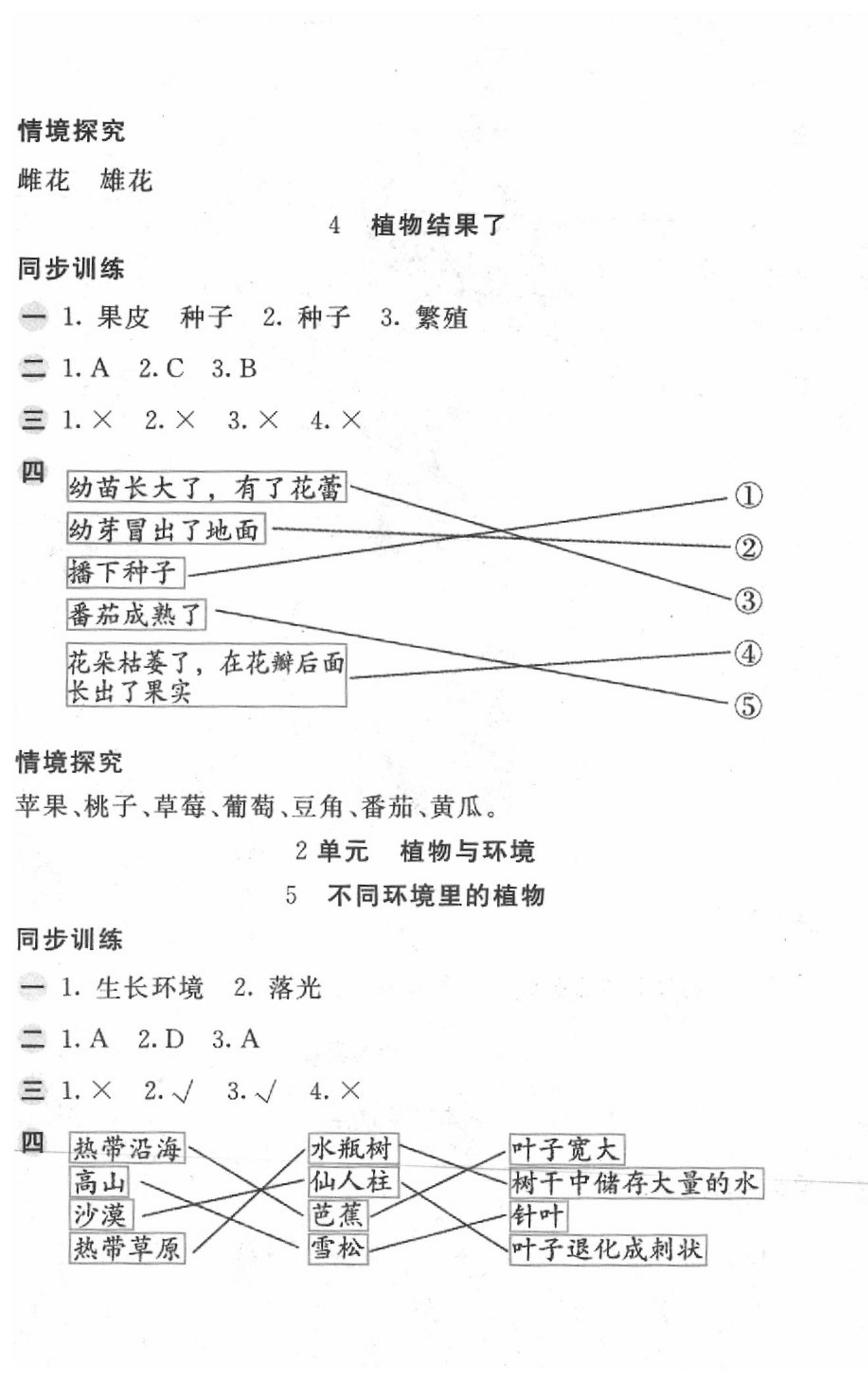 2020年基礎(chǔ)訓(xùn)練三年級科學(xué)下冊蘇教版 第3頁