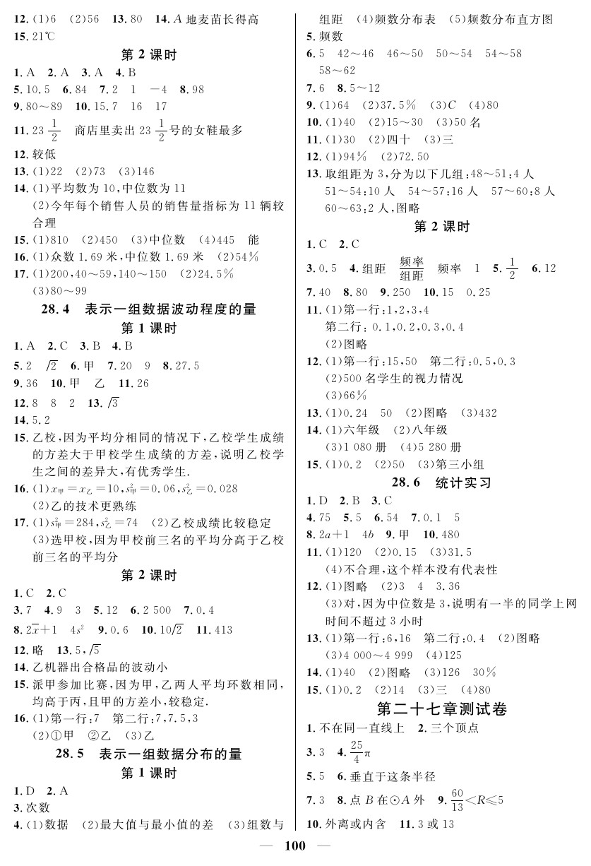 2020年金牌教练九年级数学下册沪教版 第4页