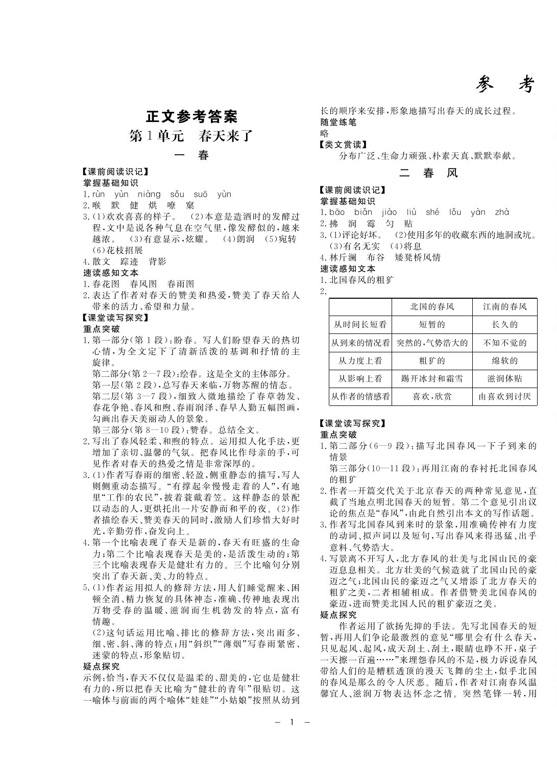 2020年鐘書金牌金典導(dǎo)學(xué)案六年級語文第二學(xué)期人教版五四制 第1頁