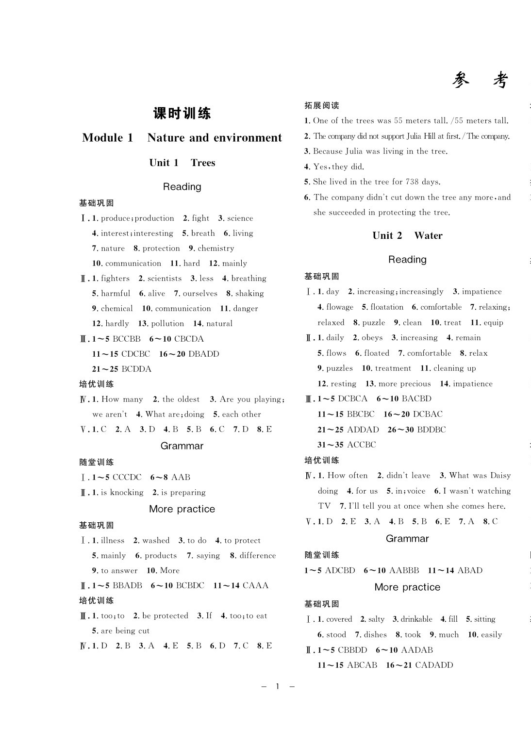 2020年鐘書(shū)金牌金典導(dǎo)學(xué)案八年級(jí)英語(yǔ)第二學(xué)期滬教牛津版 第1頁(yè)