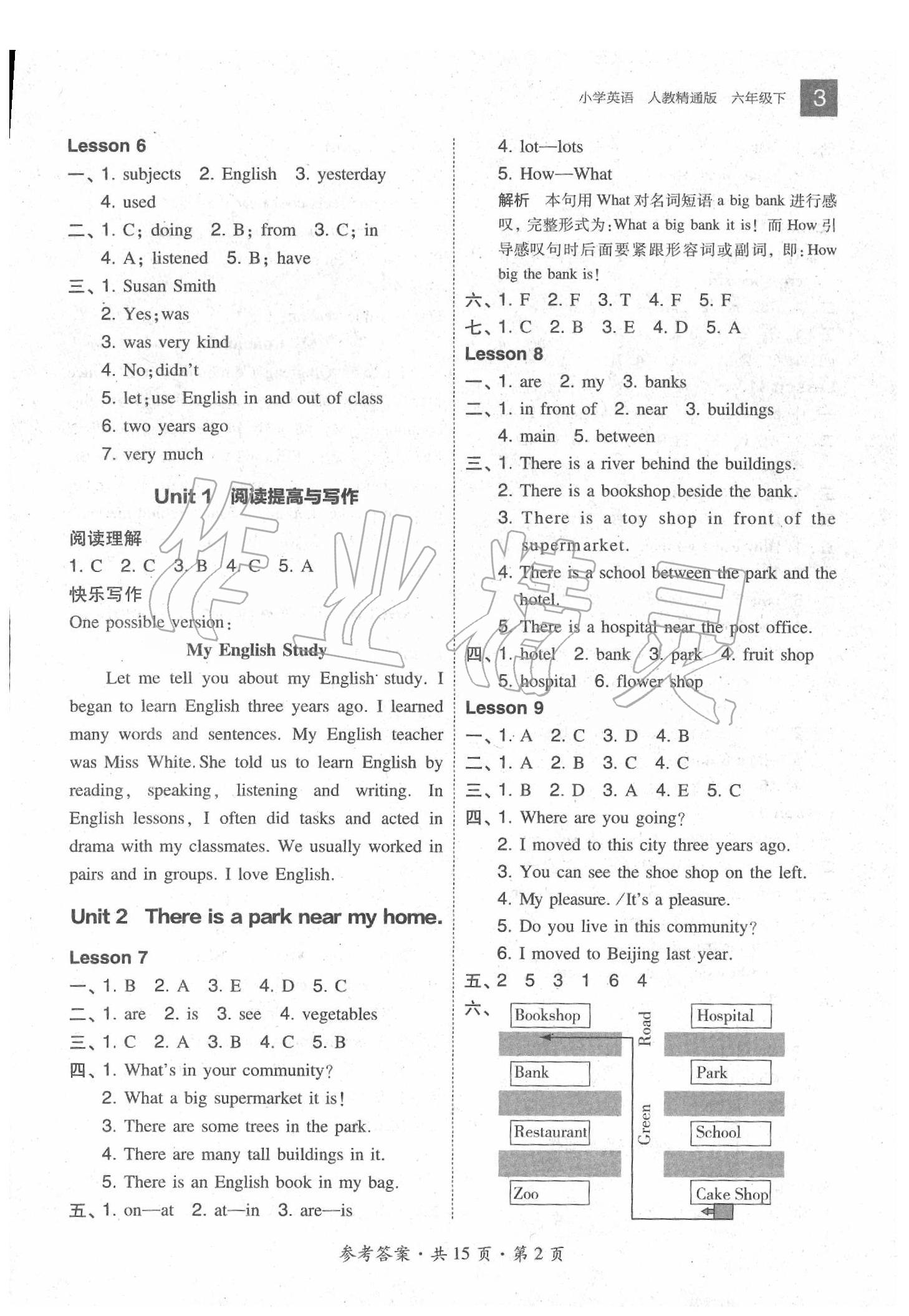 2020年北大綠卡六年級(jí)英語(yǔ)下冊(cè)人教精通版 第3頁(yè)