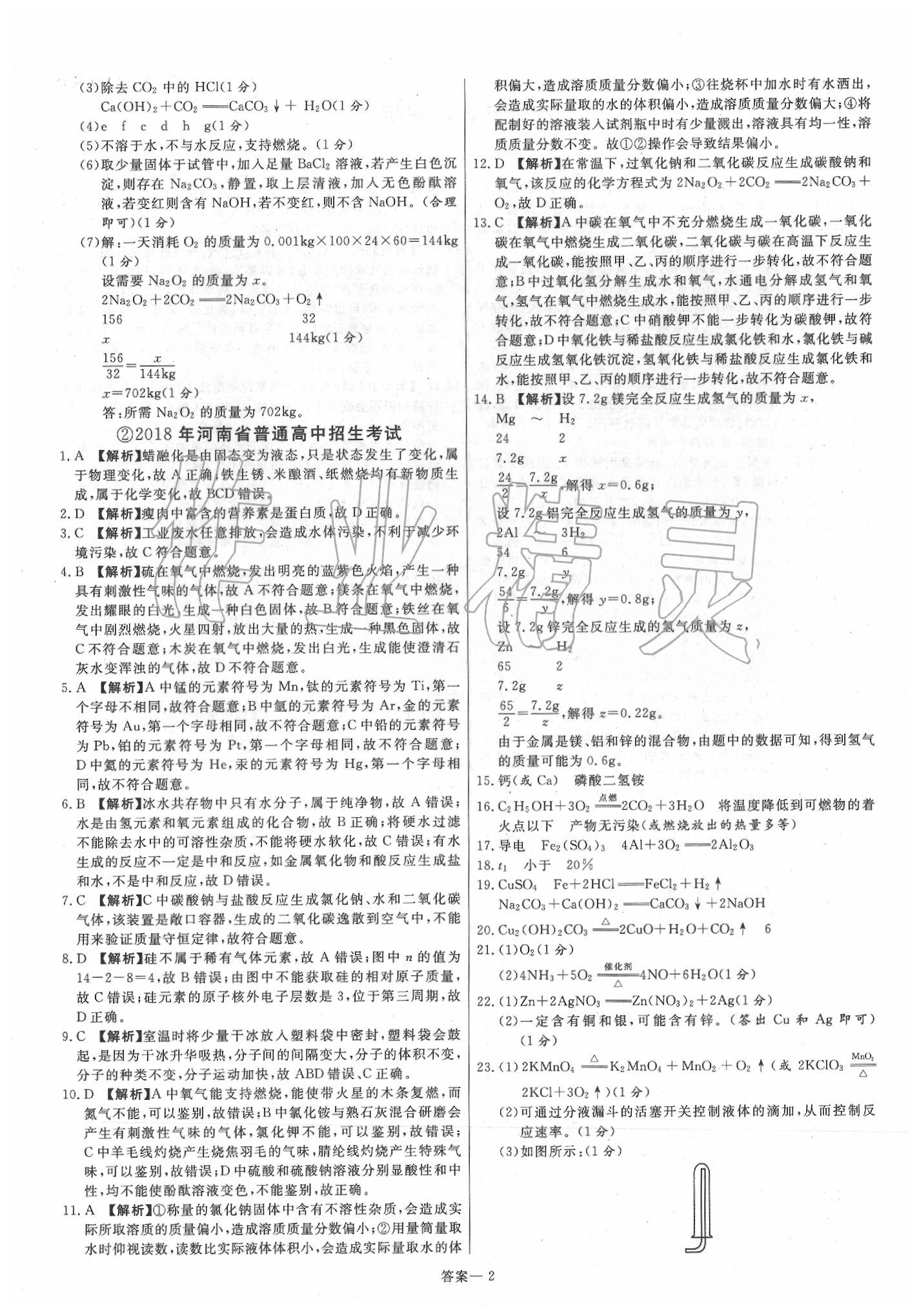 2020年新一線必刷卷化學人教版 第4頁