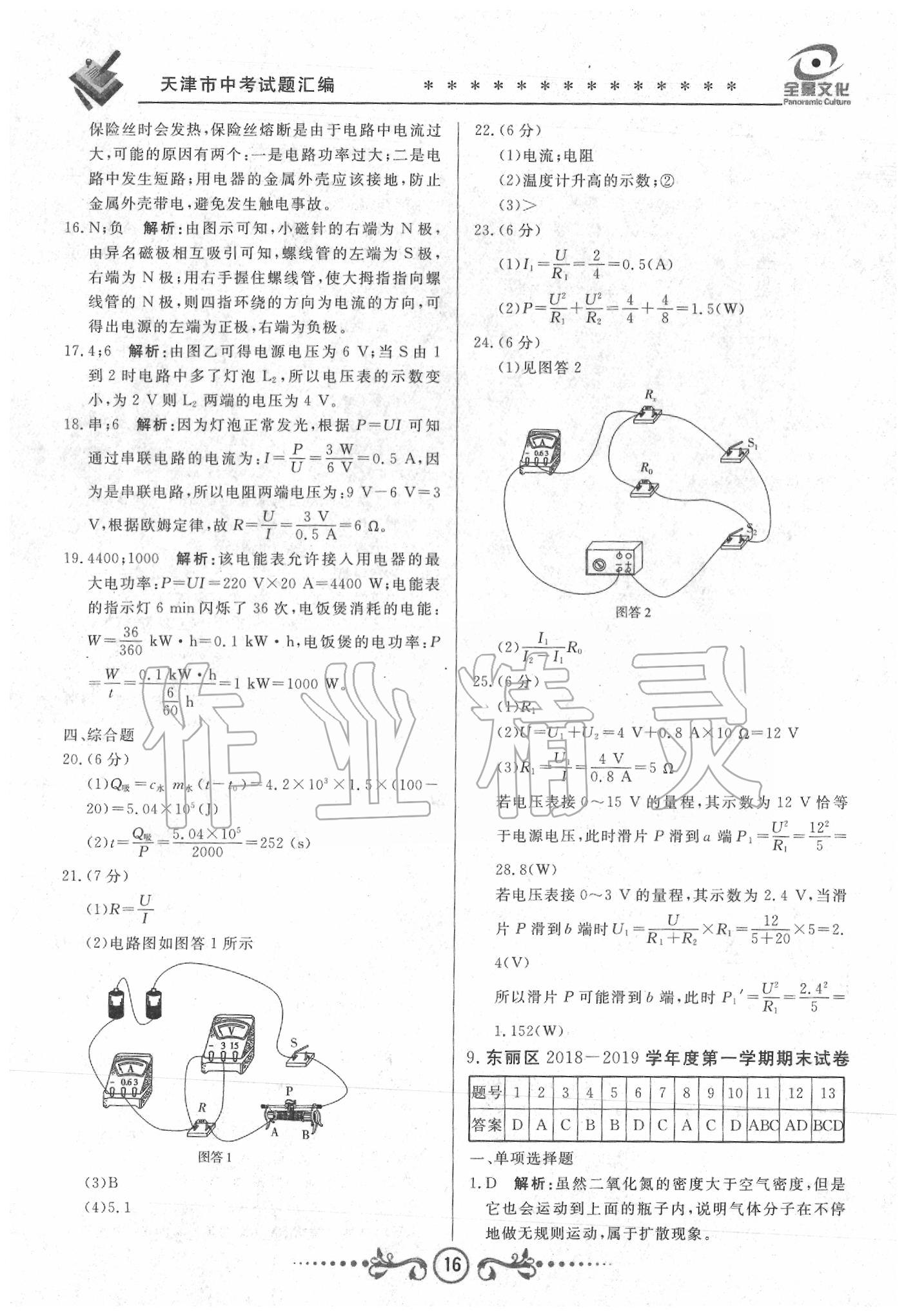 2020年天津中考試題薈萃及詳解物理 第16頁