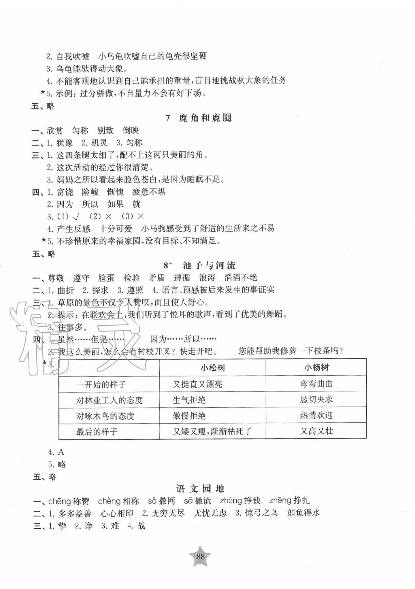 2020年交大之星课后精练卷三年级语文下册人教版五四制 第4页