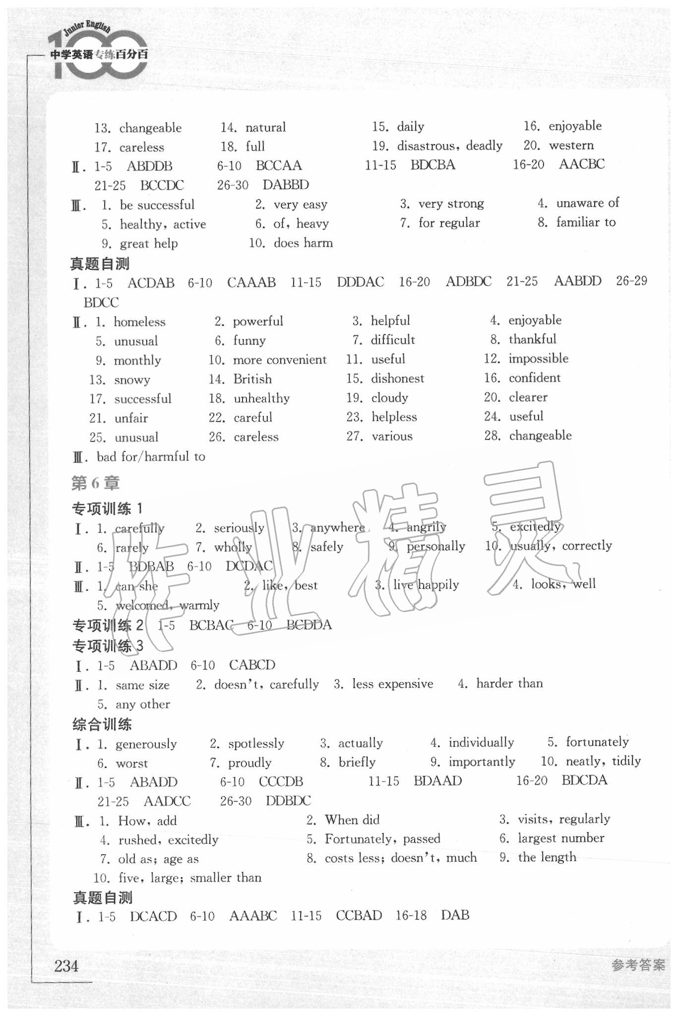2020年初中英語語法專練 第4頁