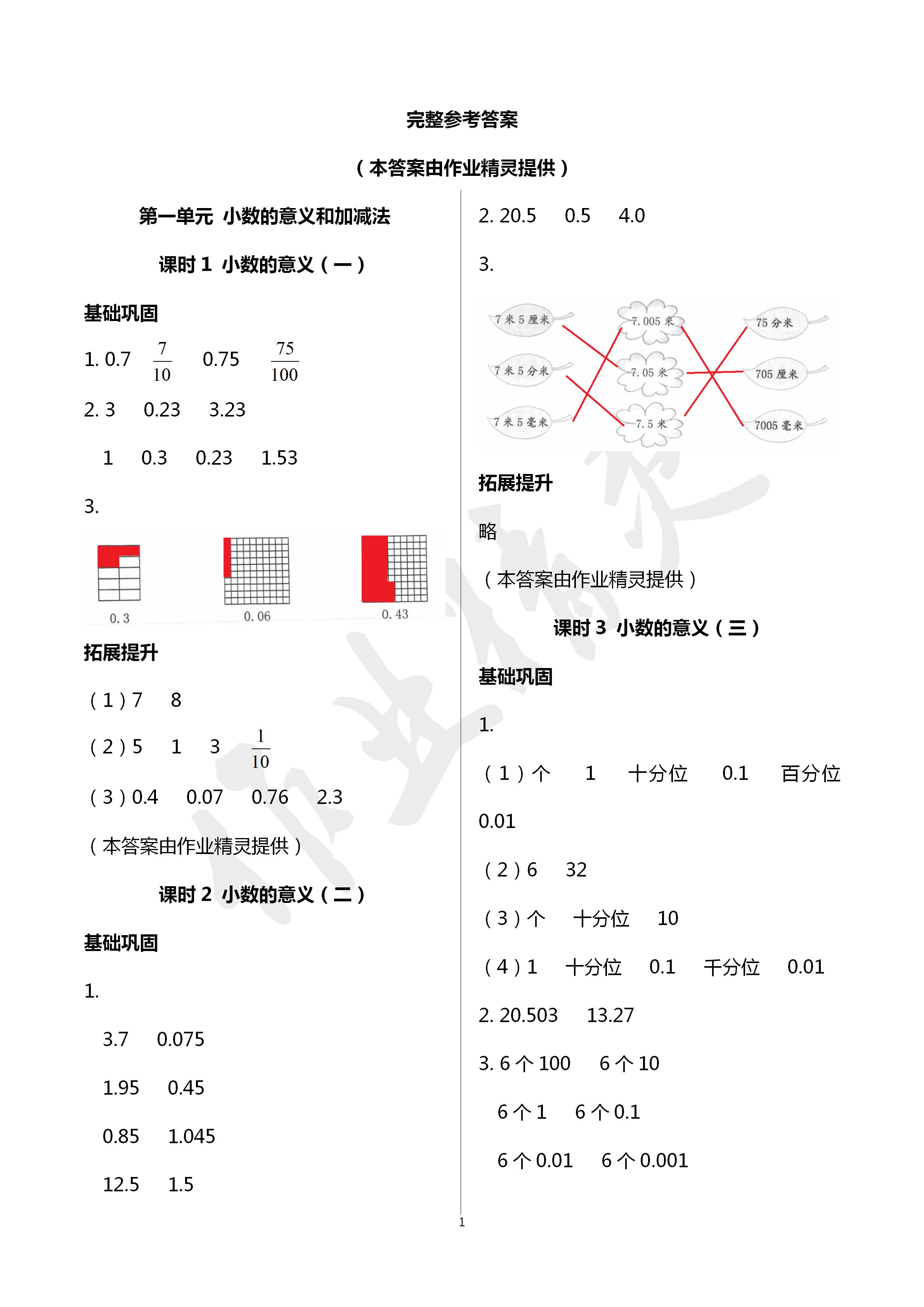 2020年數(shù)學(xué)學(xué)習(xí)與鞏固四年級(jí)下冊(cè)北師大版 第1頁(yè)