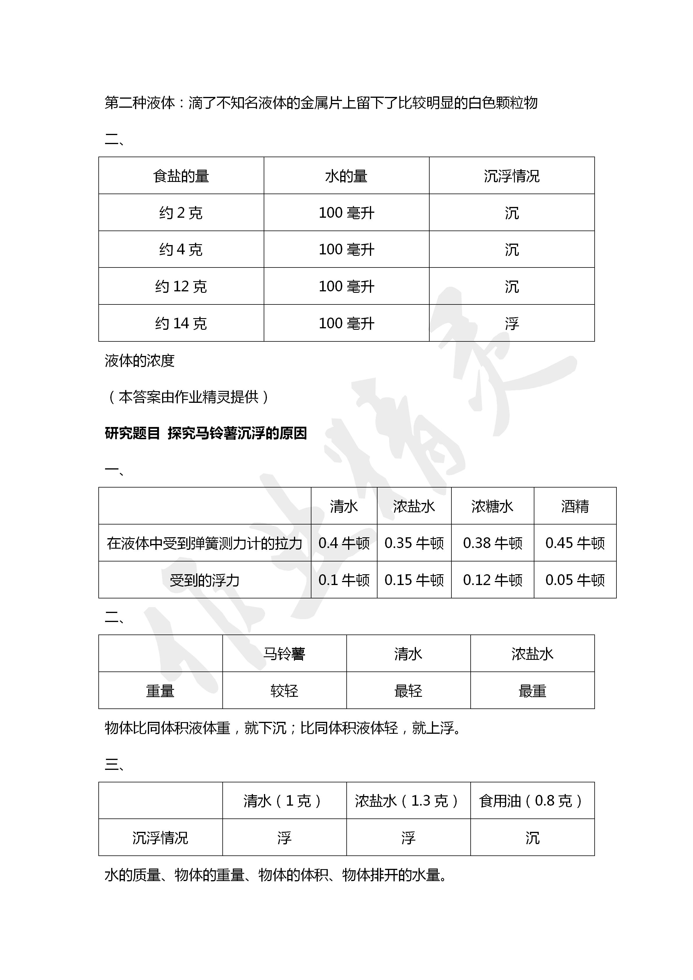 2020年科學學生活動手冊五年級下冊教科版教育科學出版社 第7頁