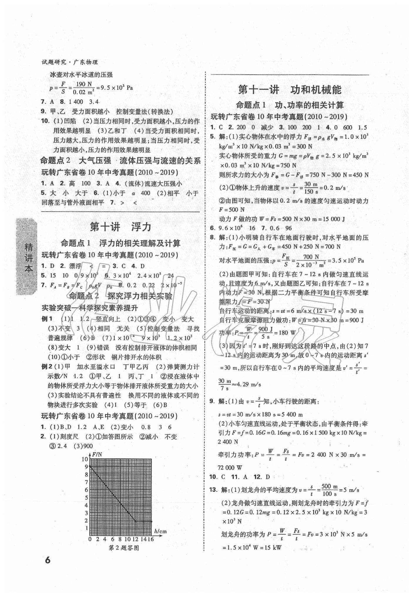 2020年萬(wàn)唯中考試題研究物理廣東專(zhuān)版 第6頁(yè)