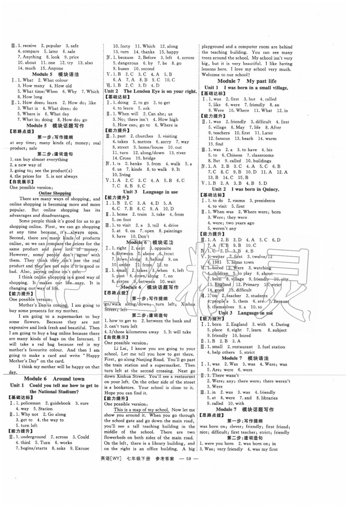 2020年全效學(xué)習(xí)課時(shí)提優(yōu)七年級(jí)英語(yǔ)下冊(cè)外研版A版 第3頁(yè)