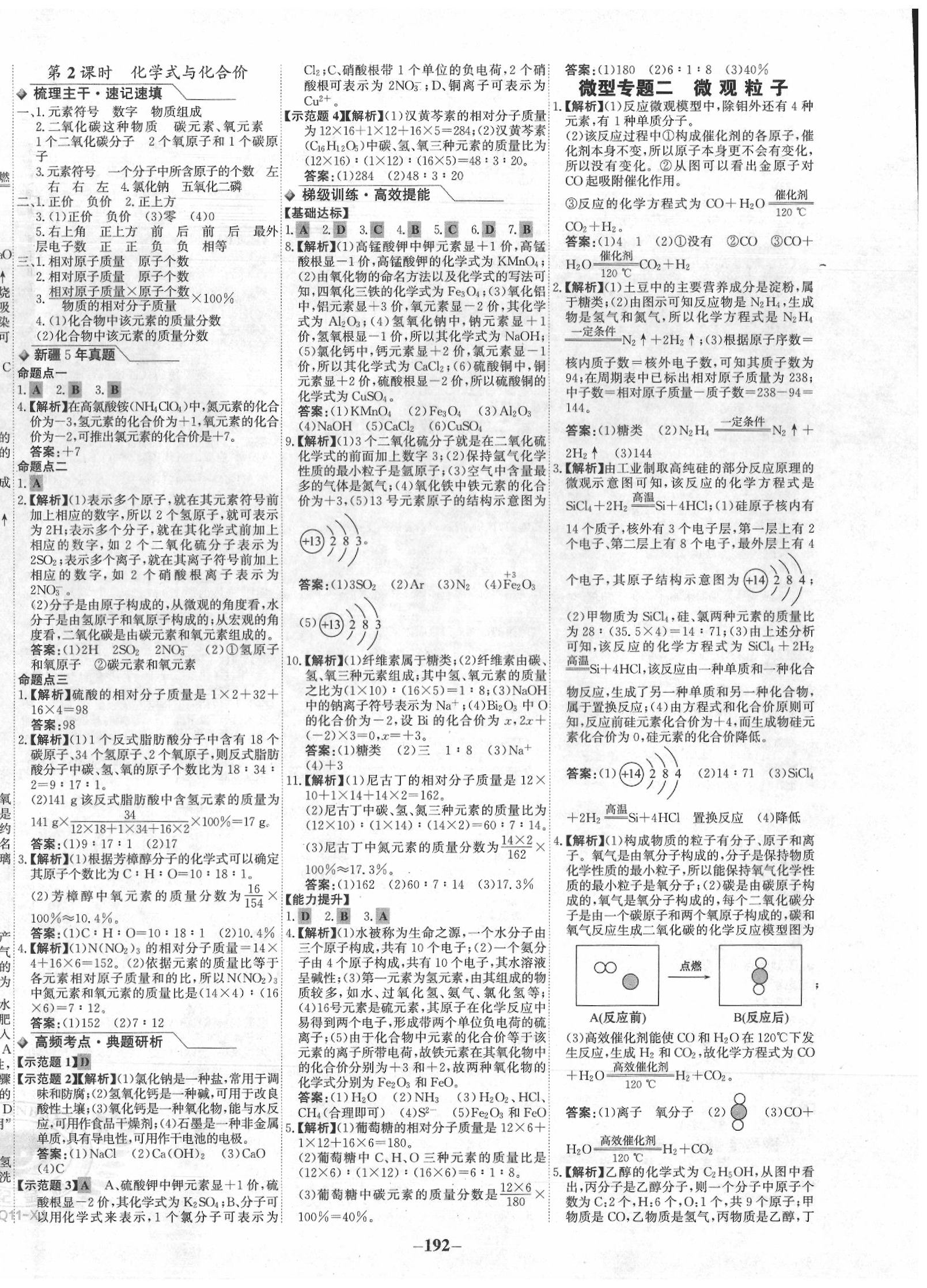 2020年世紀(jì)金榜初中全程復(fù)習(xí)方略化學(xué)人教版新疆專版 第4頁