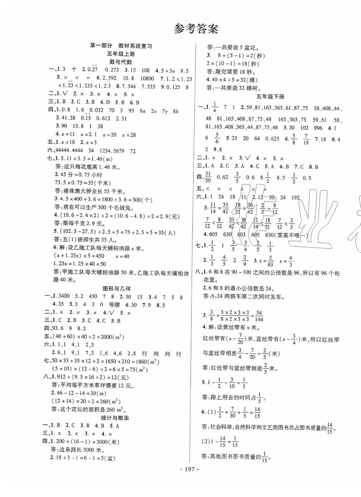 2020年小学升学总复习决胜百分百数学 第1页