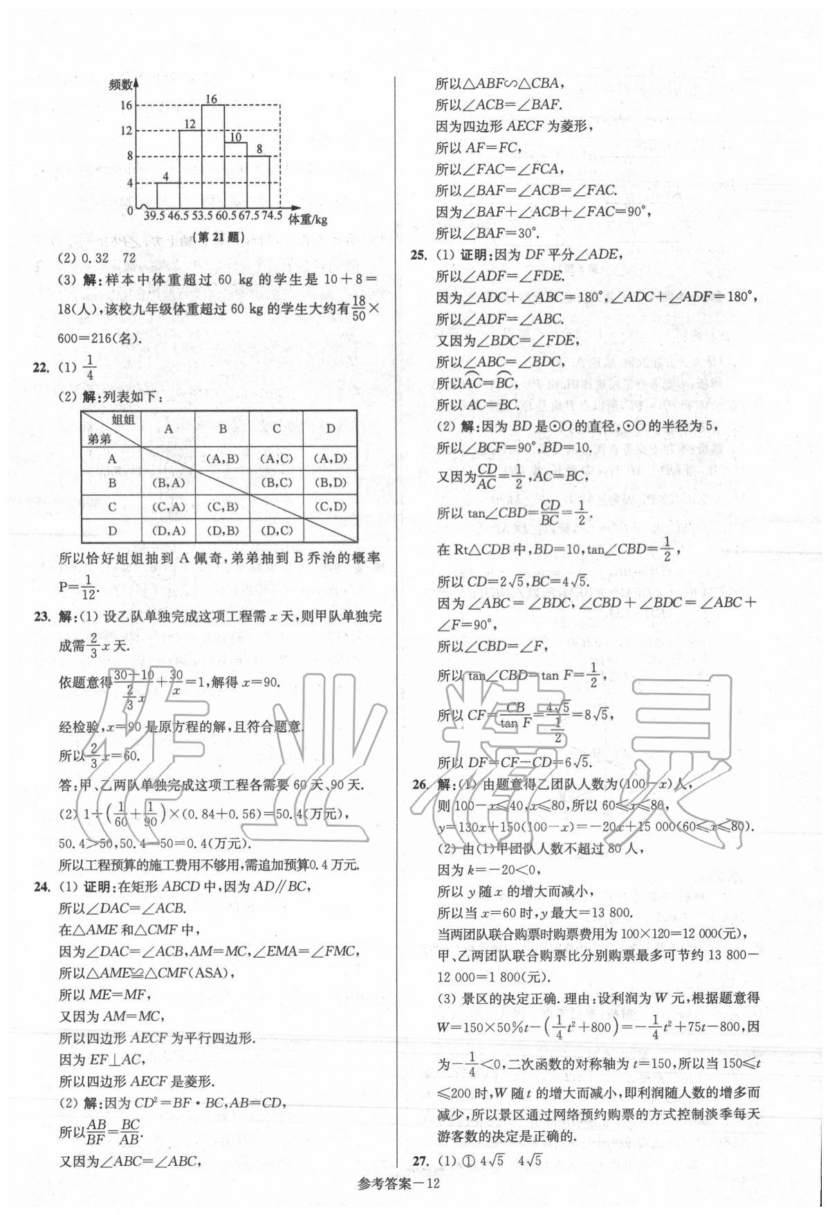 2020年揚(yáng)州市中考總復(fù)習(xí)一卷通數(shù)學(xué) 第14頁