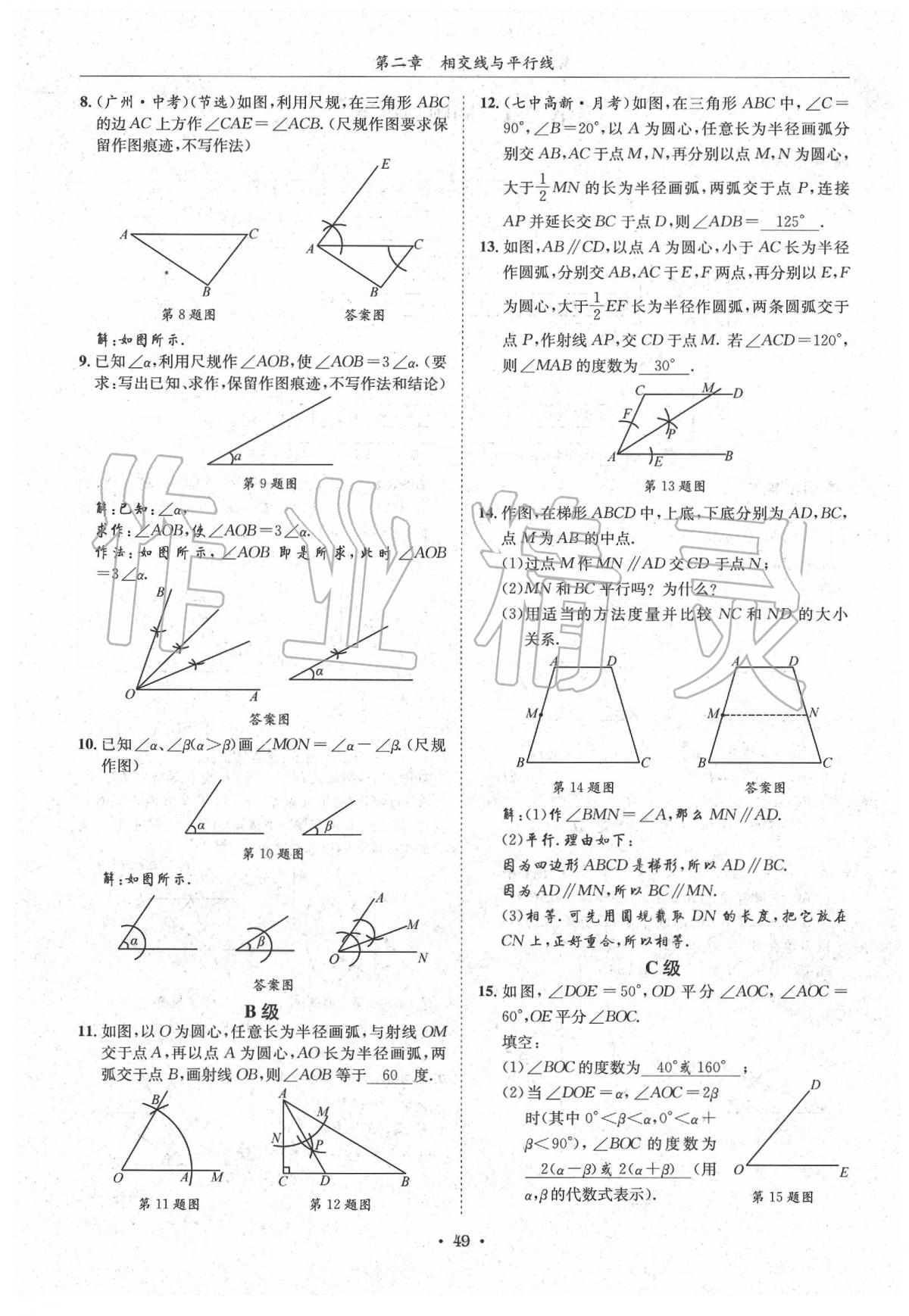 2020蓉城學霸七年級數(shù)學下冊北師大版 第49頁