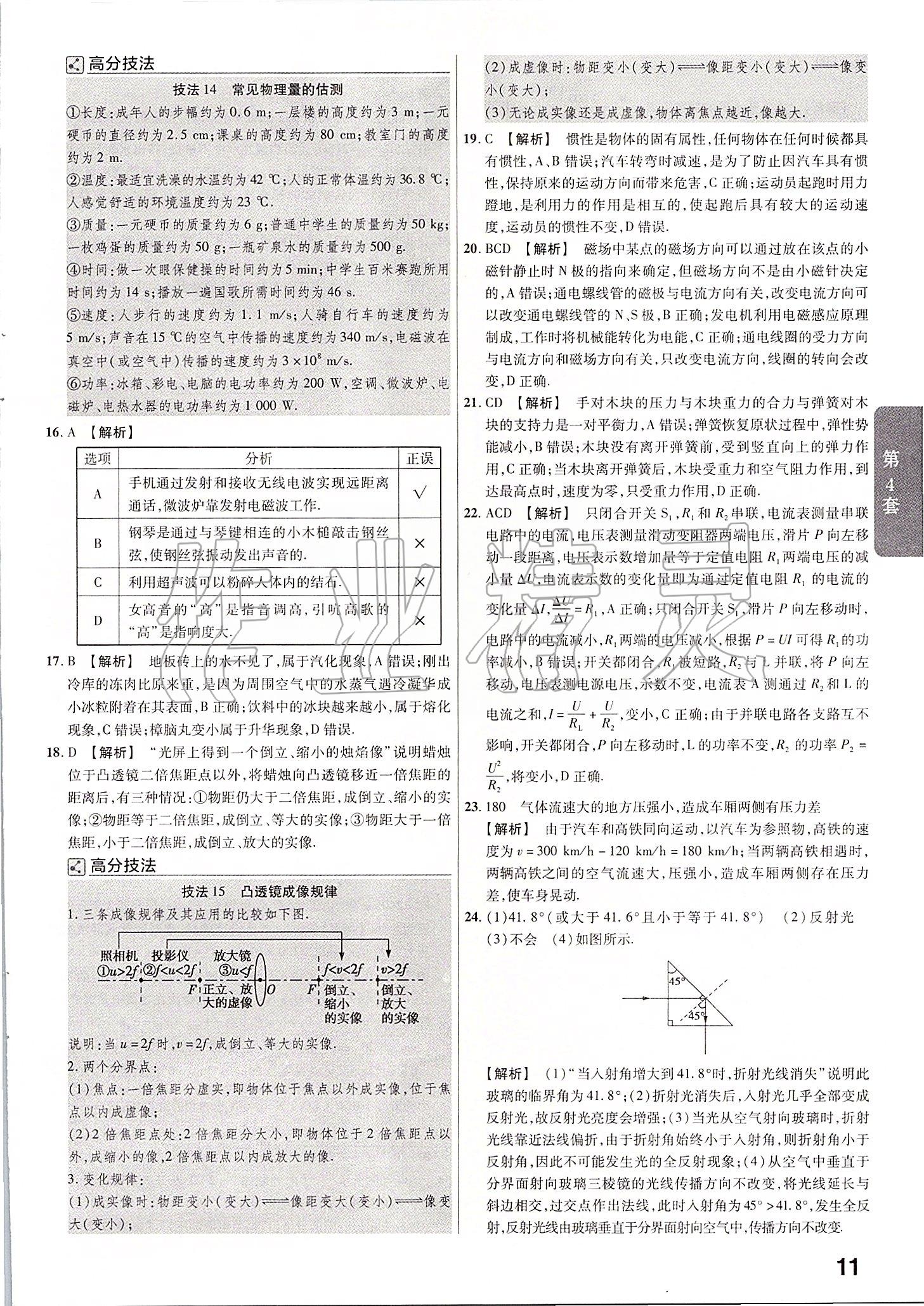 2020年金考卷河北中考45套匯編物理 第11頁