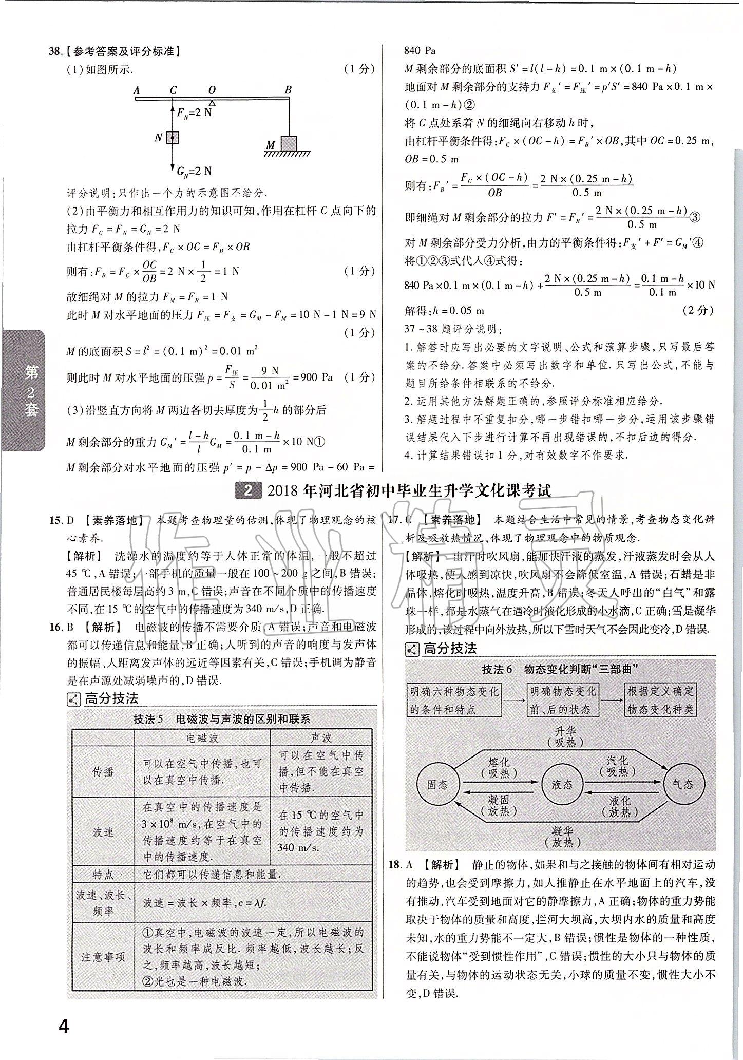 2020年金考卷河北中考45套匯編物理 第4頁(yè)