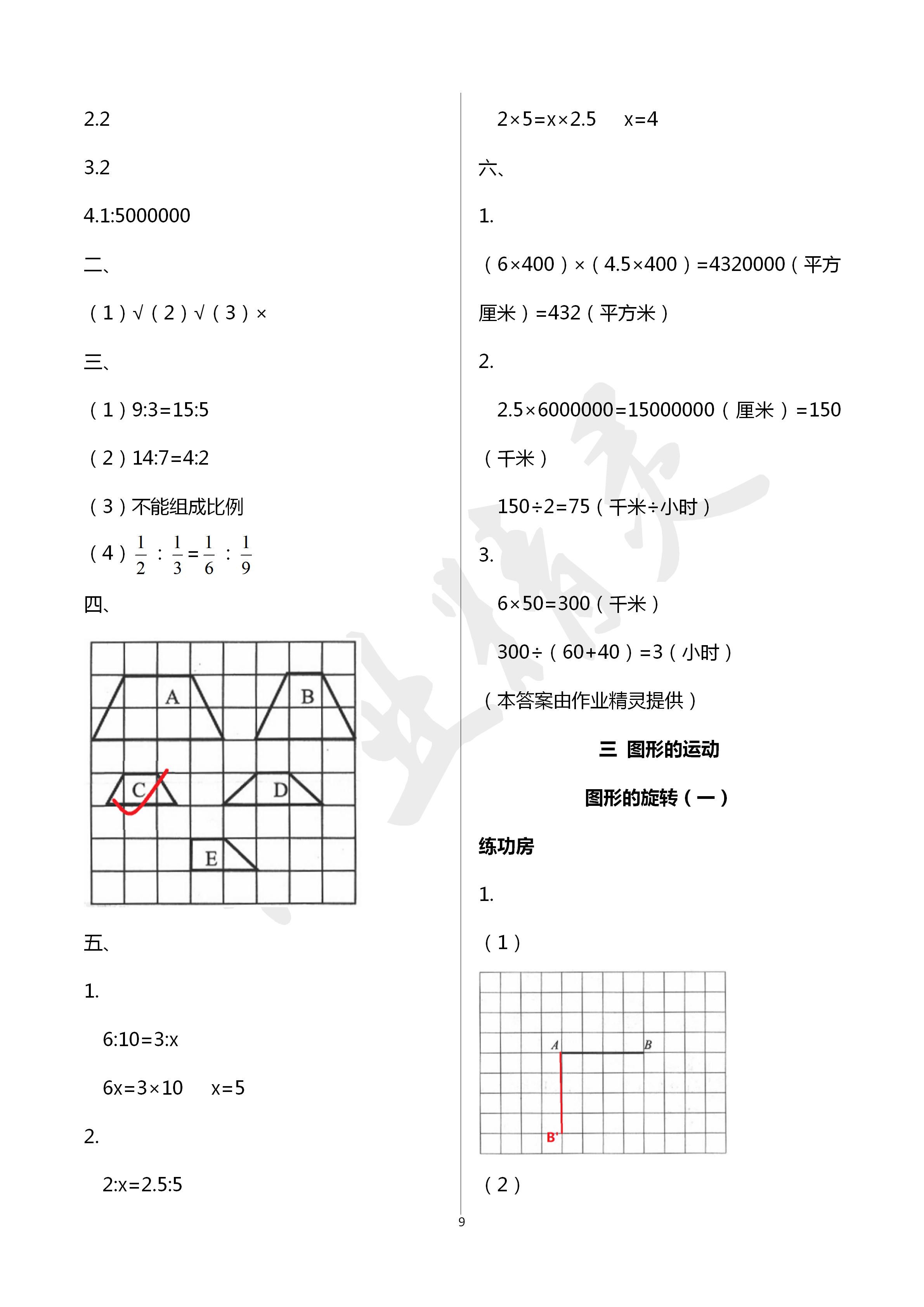 2020年知識與能力訓練六年級數(shù)學下冊北師大版 第9頁