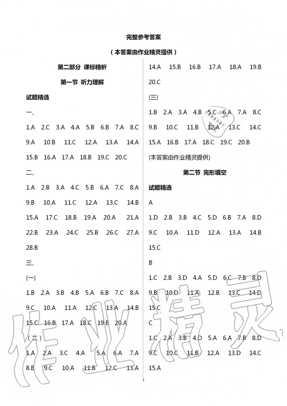 2020年初中課標解讀英語 第1頁