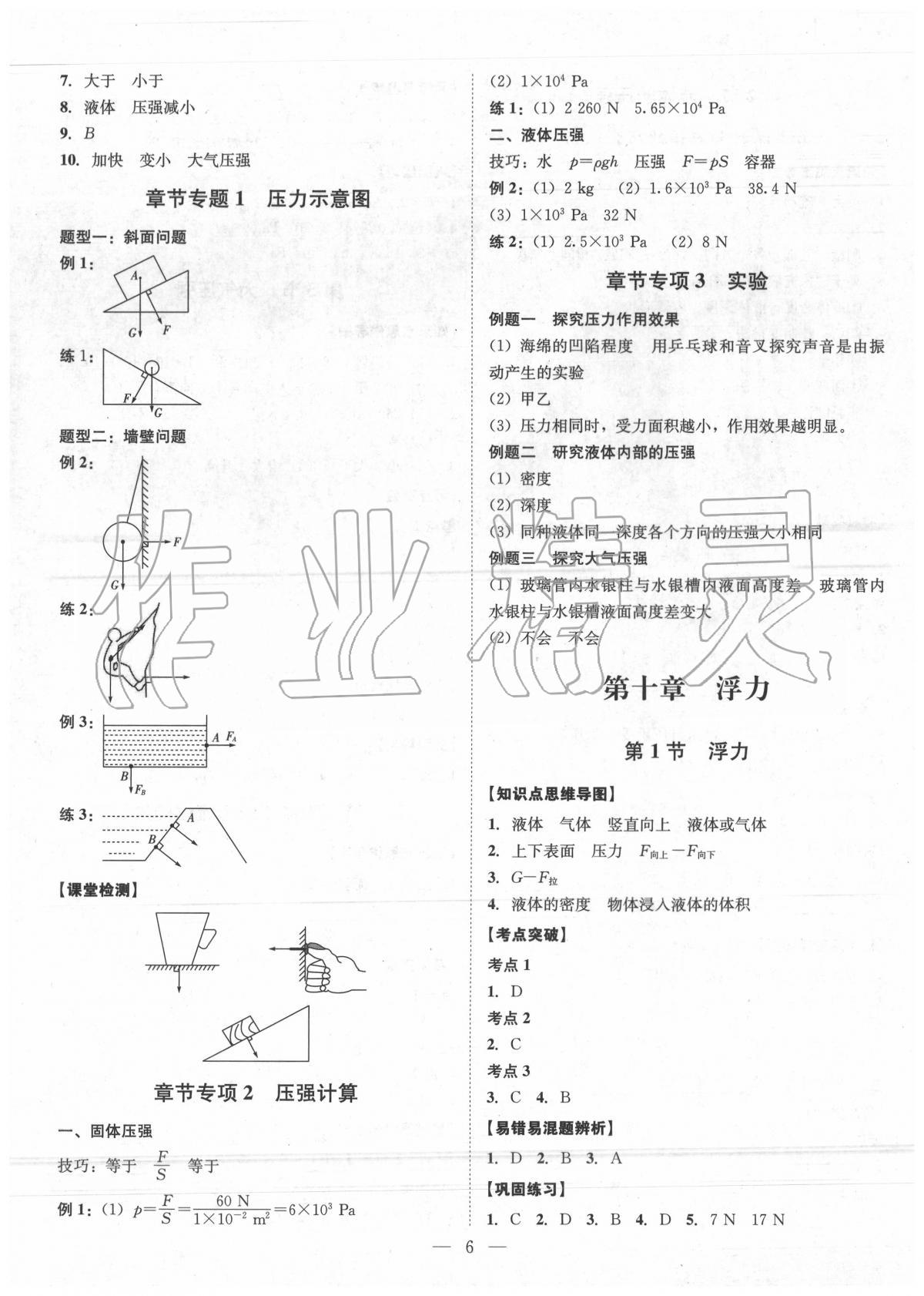 2020年考點專練八年級物理下冊人教版深圳專版 第6頁