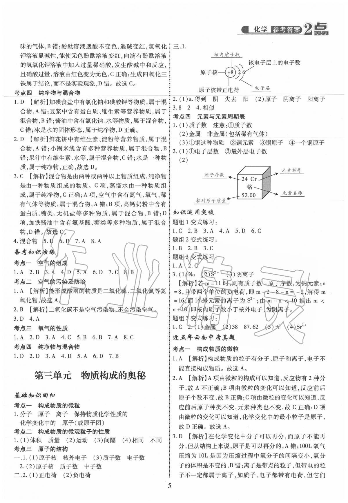 2020年2点备考案初中学业水平总复习化学 第5页